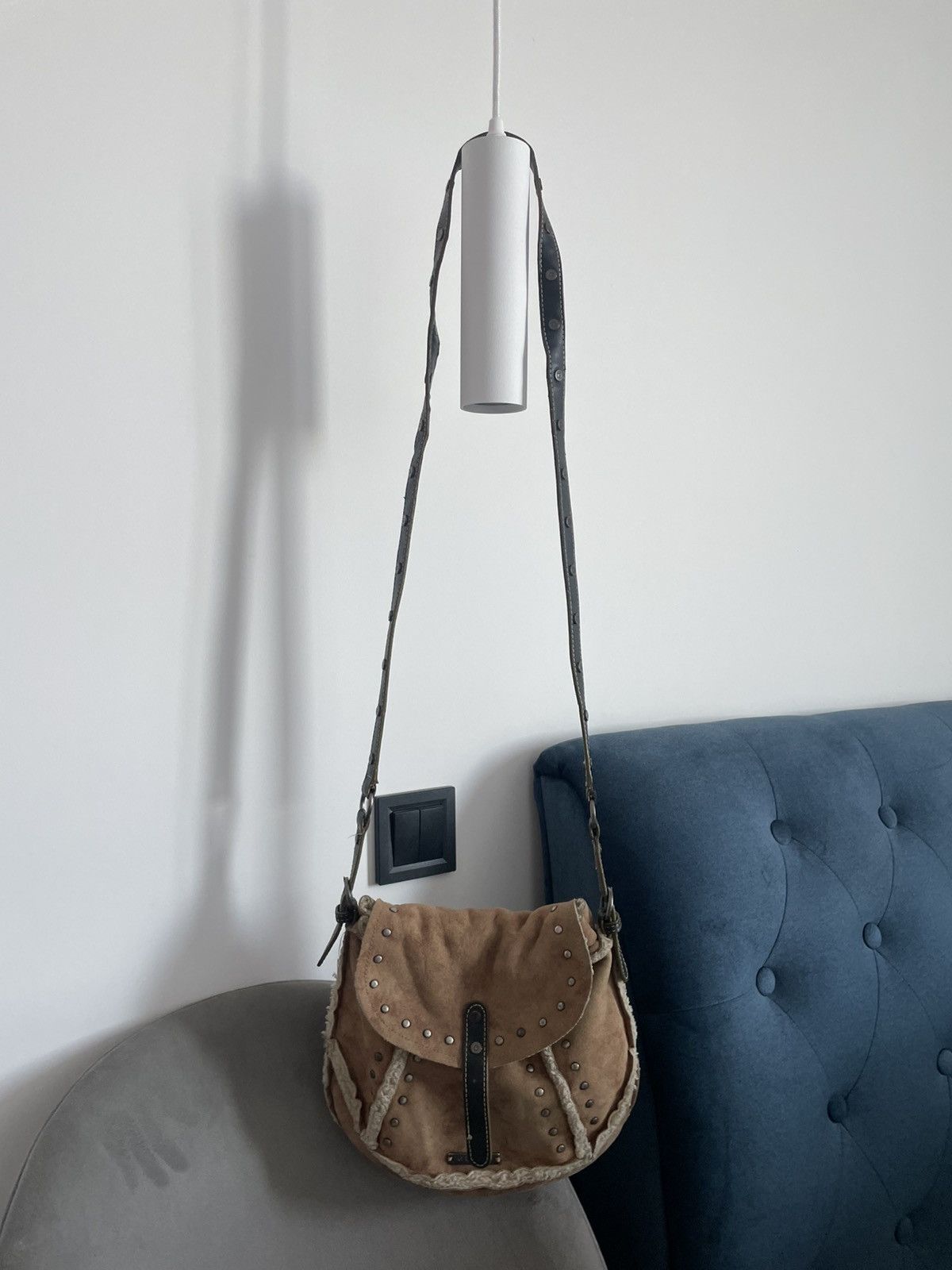 Guess Vintage Y2K Guess Avant Garde 00’s Fur Leather Bag RARE Size ONE SIZE - 2 Thumbnail