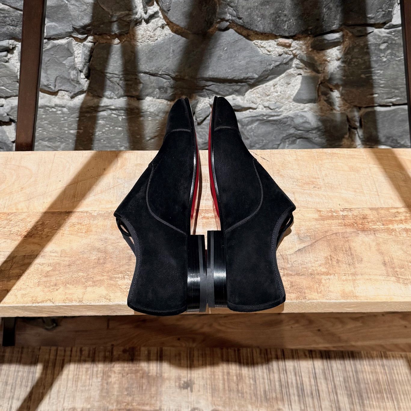 Christian Louboutin Christian Louboutin Black Suede Alpha Male Oxford Shoes Size US 7.5 / EU 40-41 - 8 Thumbnail