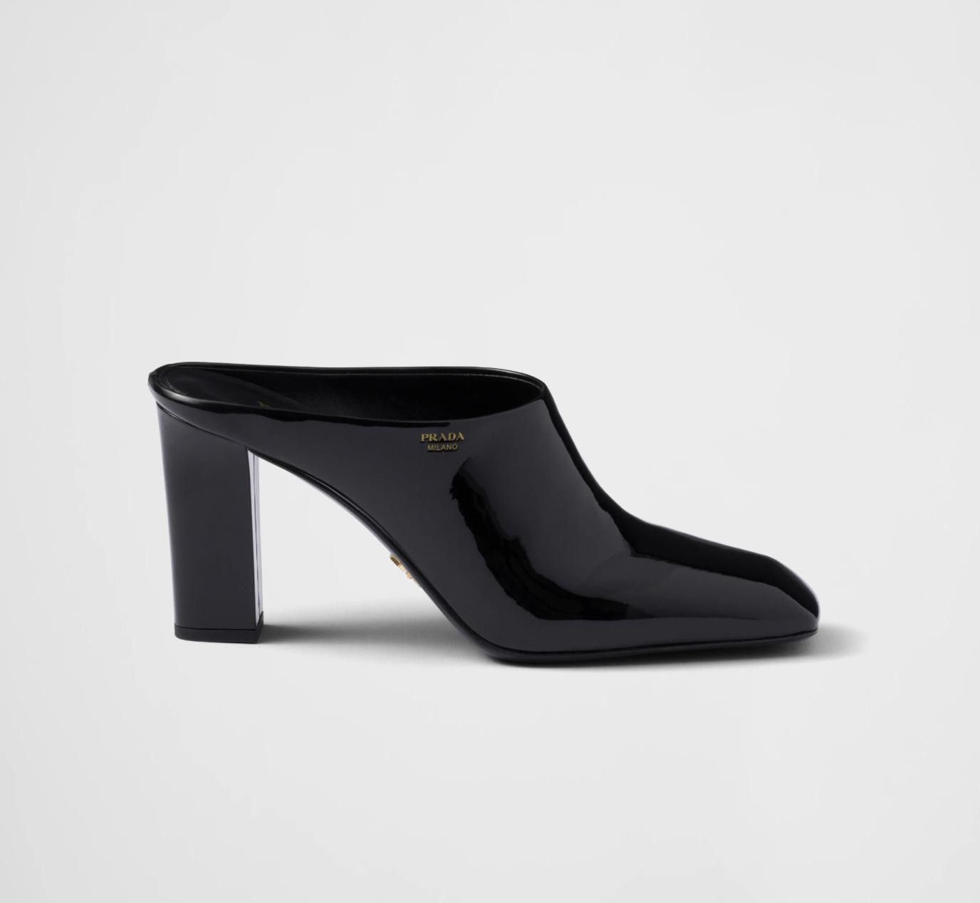 Prada PRADA LEATHER MULES SIZE 36.5 Size ONE SIZE - 1 Thumbnail