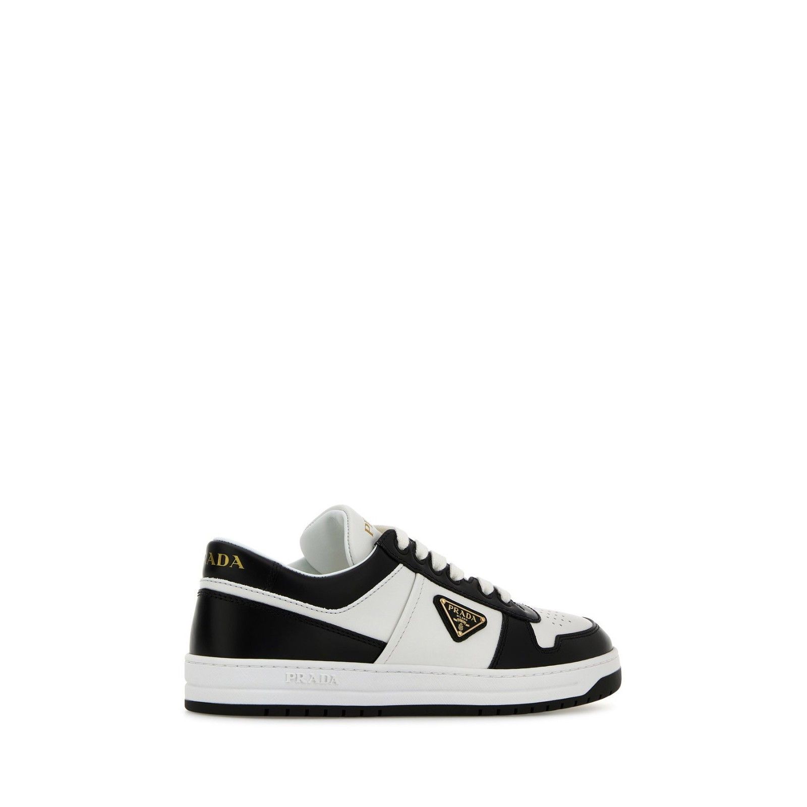 Prada PRADA Downtown Two Tone Black White Leather Sneakers New & A Size US 6 / IT 36 - 3 Thumbnail