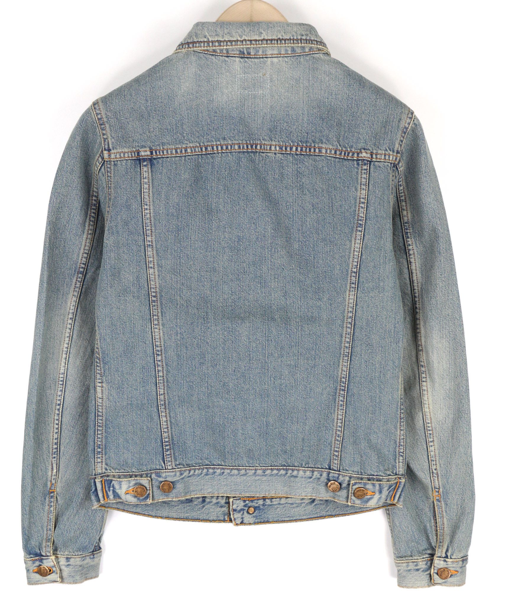 Nudie Jeans BILLY S Worn Washed Denim Jacket 81046 Size US S / EU 44-46 / 1 - 2 Thumbnail