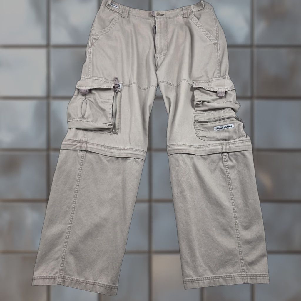 Vintage Paco Jeans Pants Mens 36x30 Cargo Convertible Relaxed Utility Skater T2K Pants Size US 36 / EU 52 - 1 Thumbnail