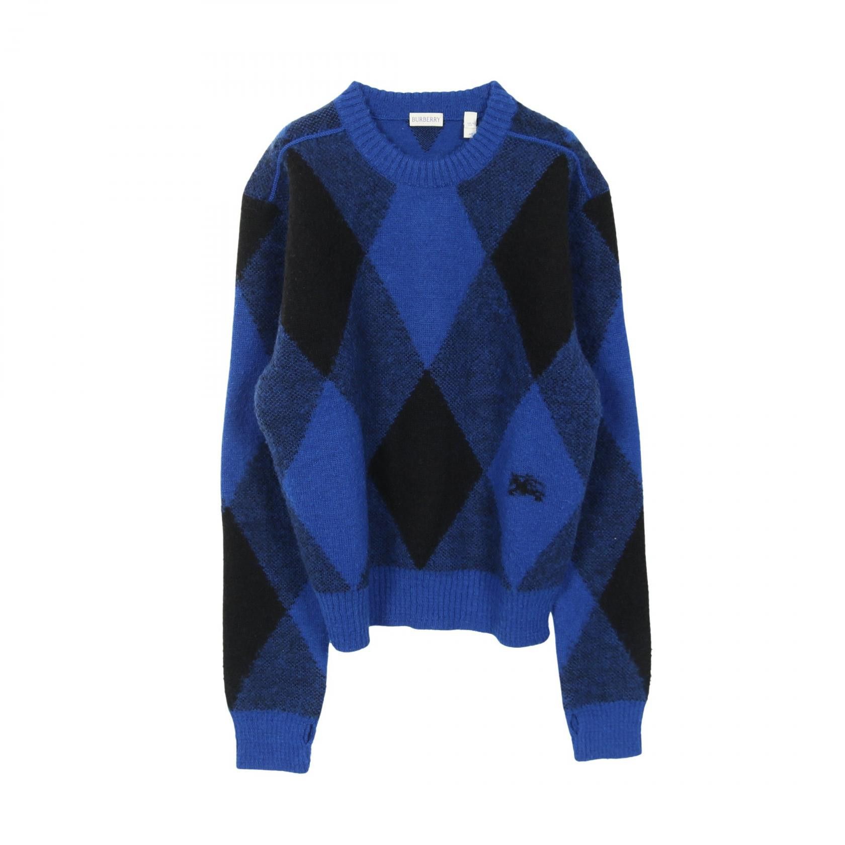 Burberry Burberry Burberry Argyle Check EKD Wool Knitwear Textile Tops DUTY FREE for USA Size ONE SIZE - 1 Thumbnail