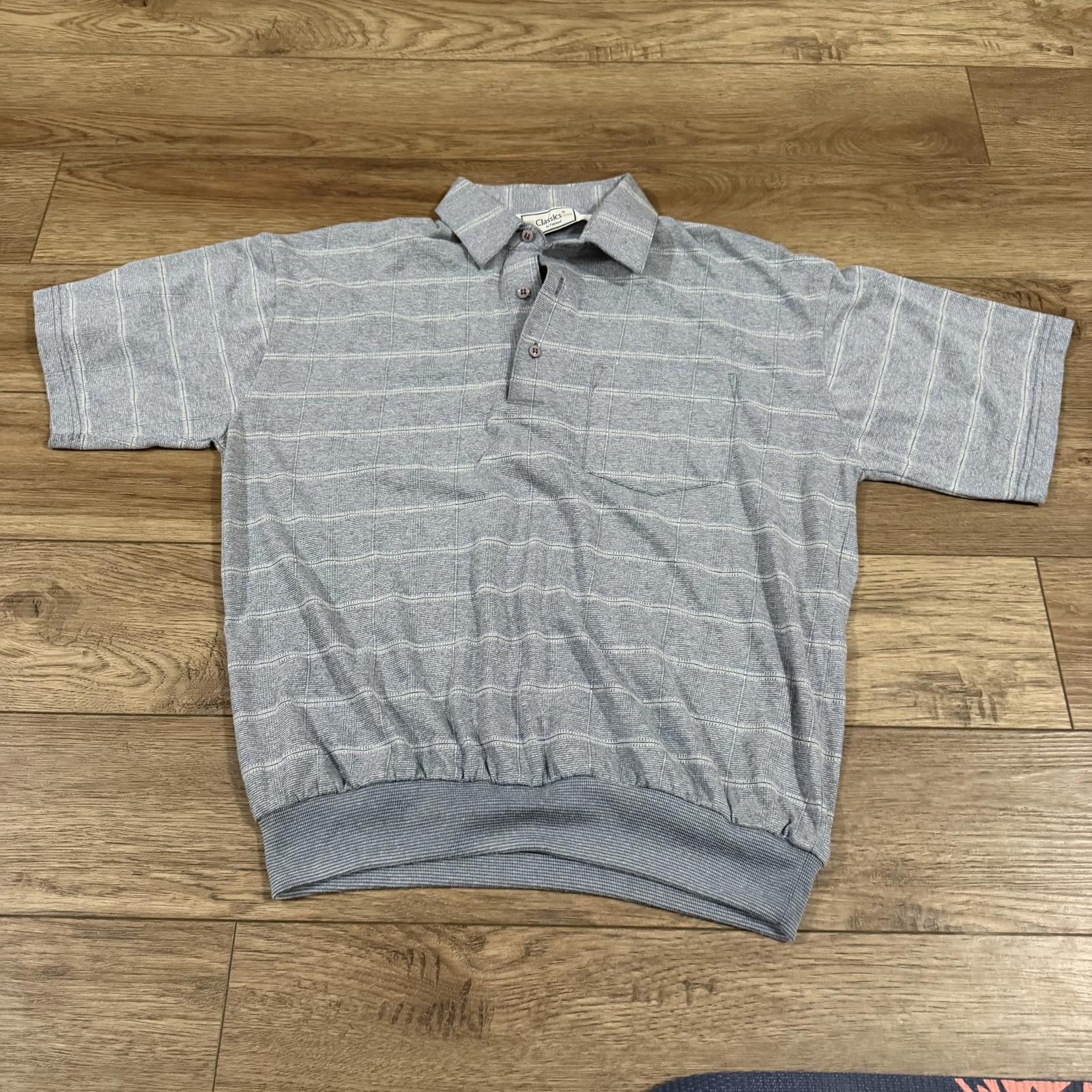 Other Vintage 90s Classics by Palmland Striped Polo Pocket Shirt Size US M / EU 48-50 / 2 - 1 Thumbnail