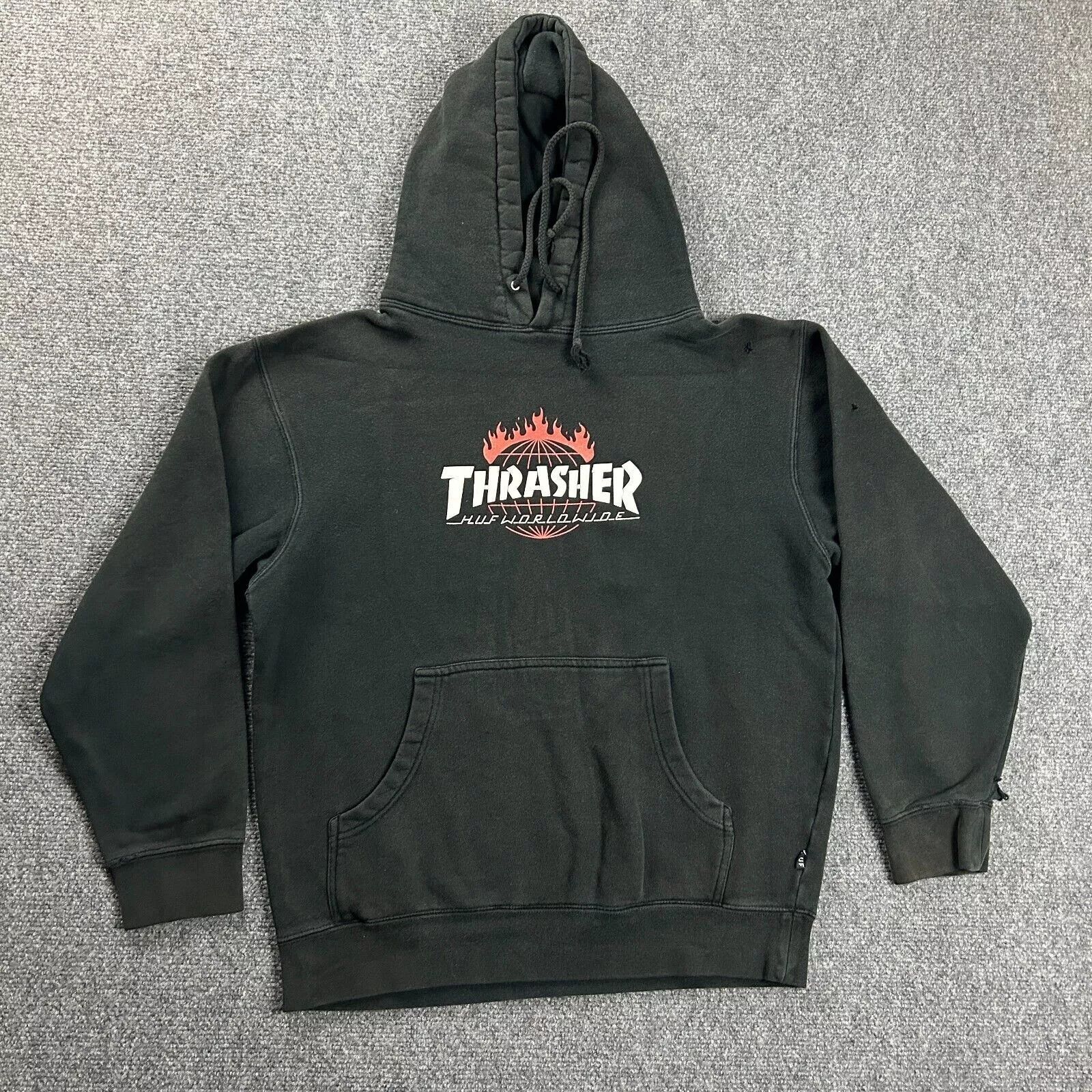 Huf Thrasher Hoodie Adults Small Pullover Sweatshirt Logo Mens Size US S / EU 44-46 / 1 - 1 Thumbnail