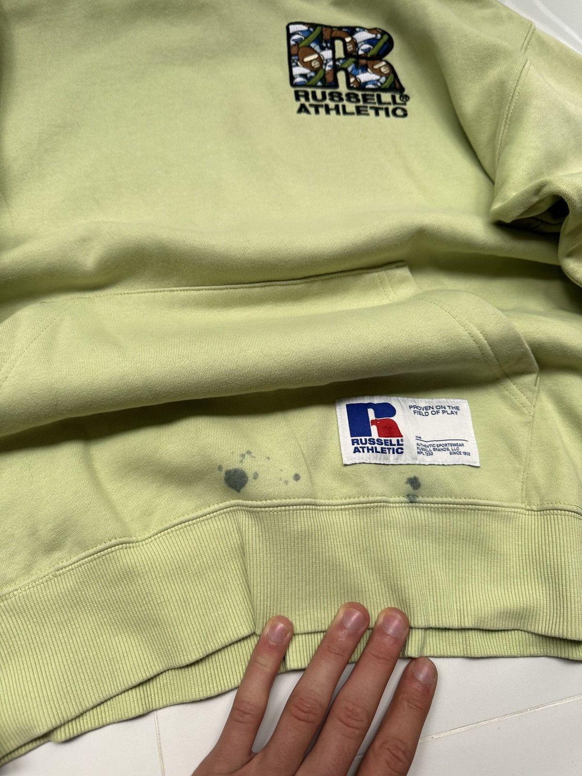 Aape × Russell Athletic × Vintage RARE! AAPE X RUSSELL ATHLETIC VINTAGE BIG LOGO HOODIE Size US M / EU 48-50 / 2 - 4 Thumbnail