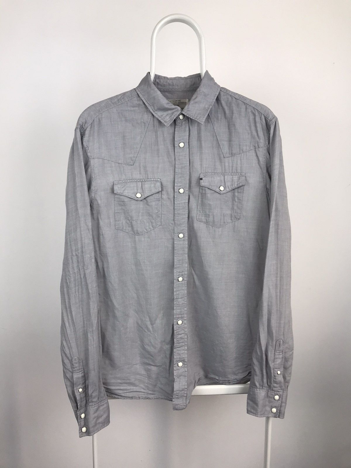 Allsaints × Vintage All Saints Wisconsin LS Long Sleeve Shirt Size US M / EU 48-50 / 2 - 1 Thumbnail