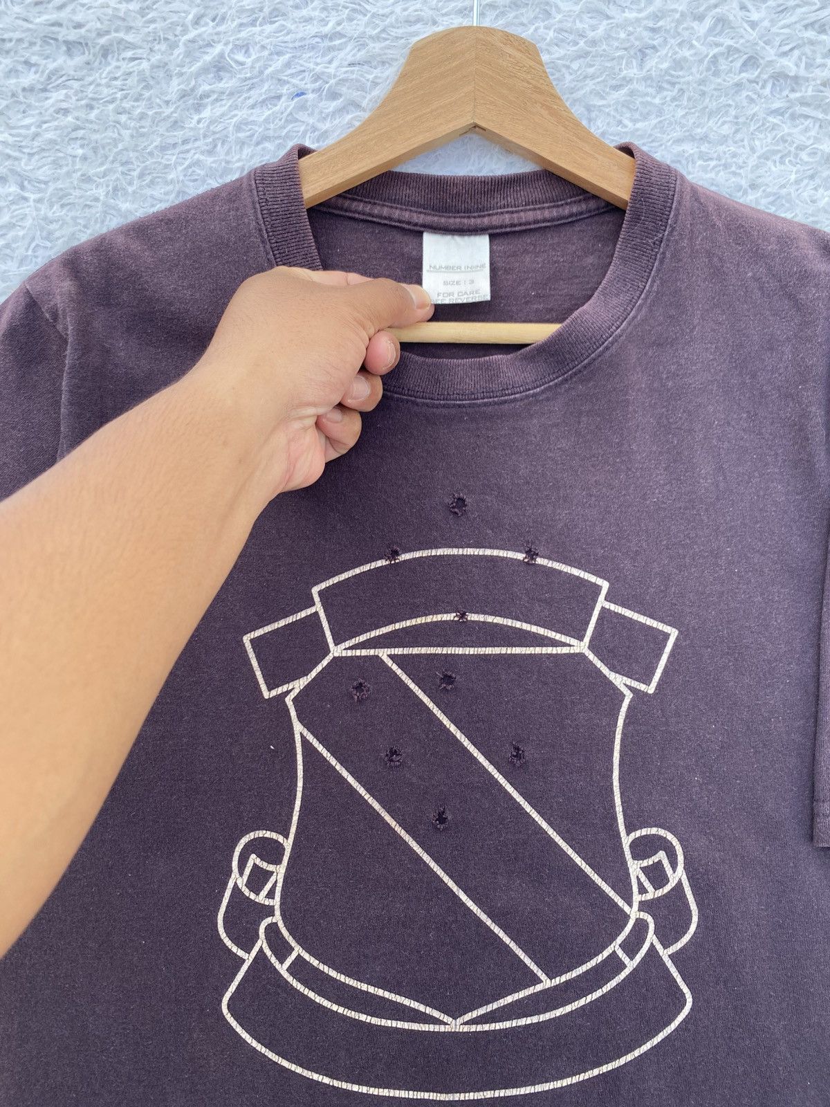 Japanese Brand Rare Vintage Shield Logo Inspired by Number Nine Tshirt Size US M / EU 48-50 / 2 - 7 Thumbnail