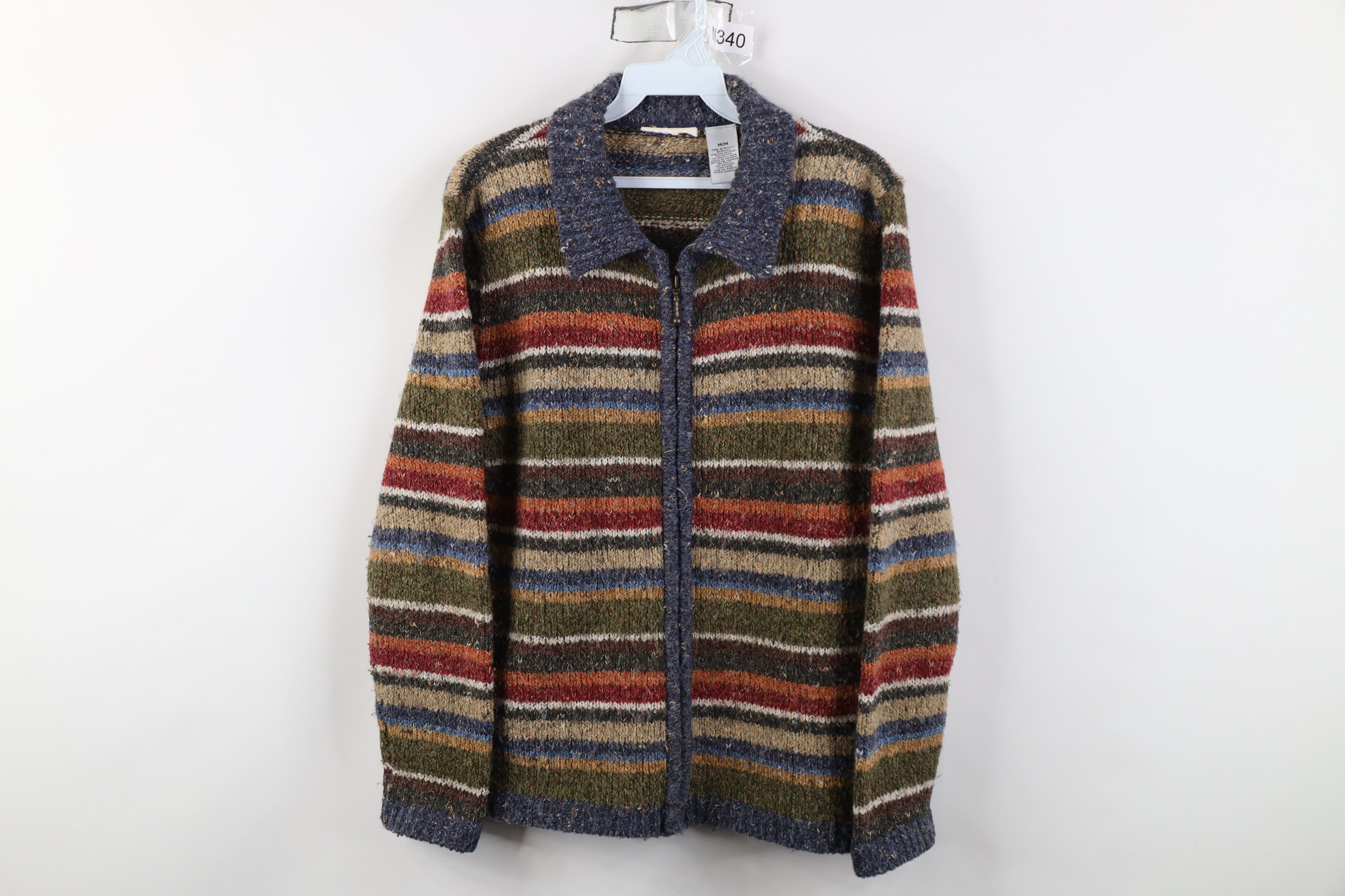 Vintage Vintage 90s Streetwear Babydoll Wool Blend Zip Sweater Size M / US 6-8 / IT 42-44 - 1 Thumbnail