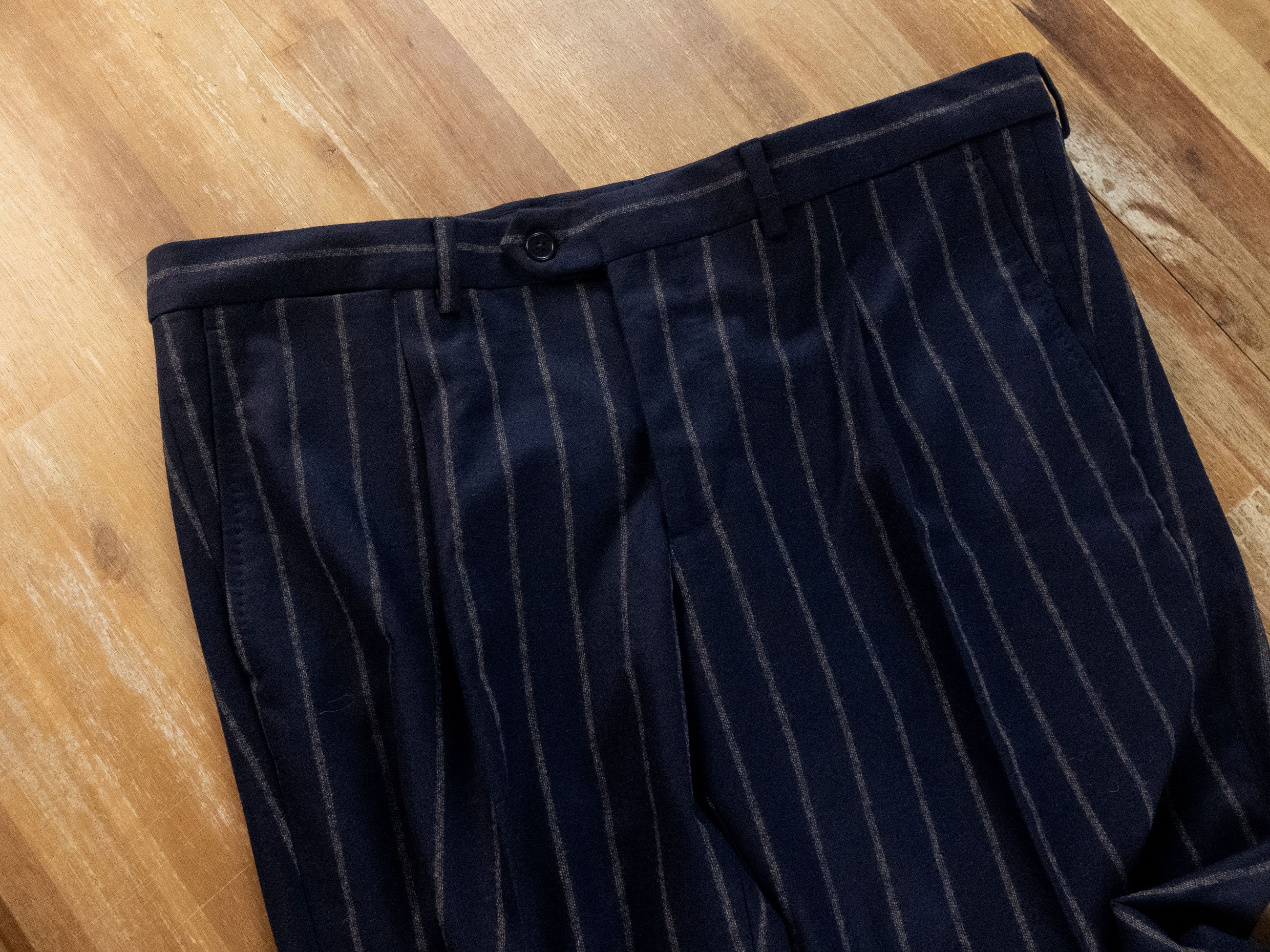SARTORIO Napoli by Kiton navy blue wool cashmere suit 44 54