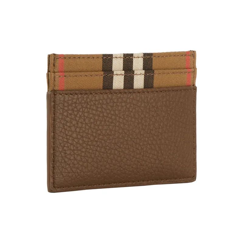 Burberry o1w1db10226 Size: OS / Leather Check Canvas Card Holder Size ONE SIZE - 2 Thumbnail
