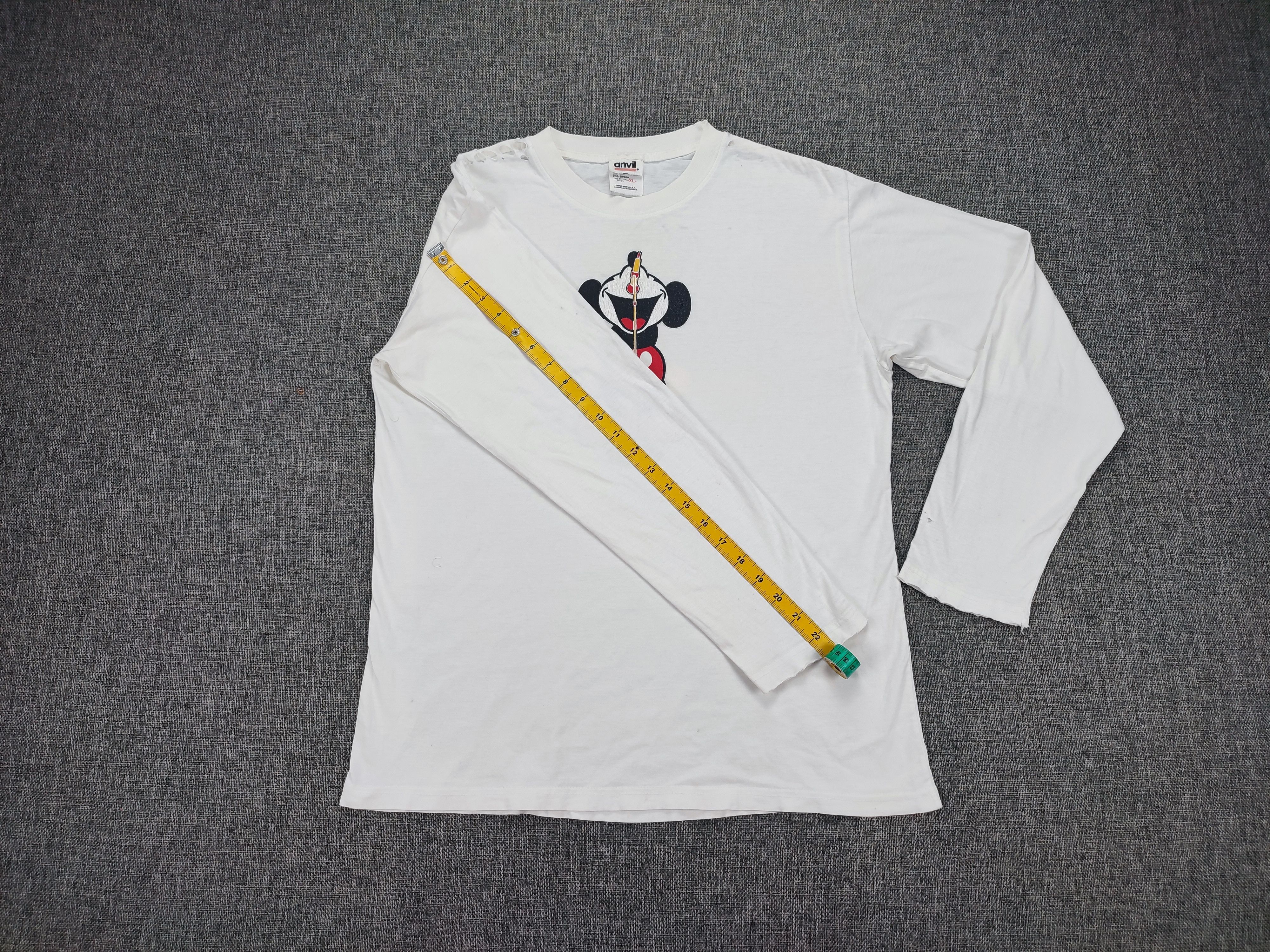 Mickey Mouse × Vintage Grunge Design Mickey Mouse Liam Gallagher Singing Pose Tee Size US XL / EU 56 / 4 - 5 Thumbnail
