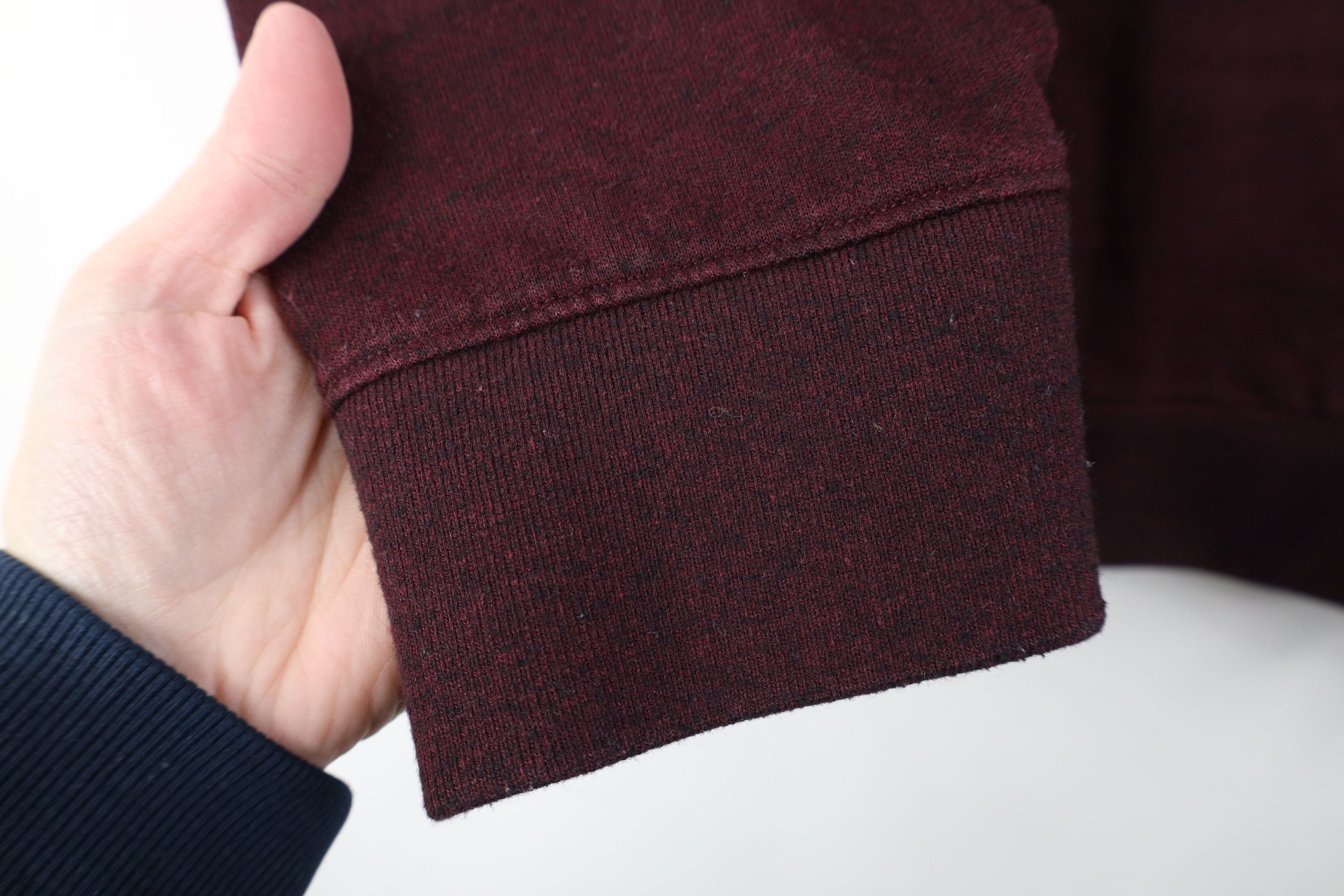 UNTUCKit Untuckit Heavyweight 1/4 Half Zip Pullover Sweater Maroon Size US S / EU 44-46 / 1 - 9 Thumbnail