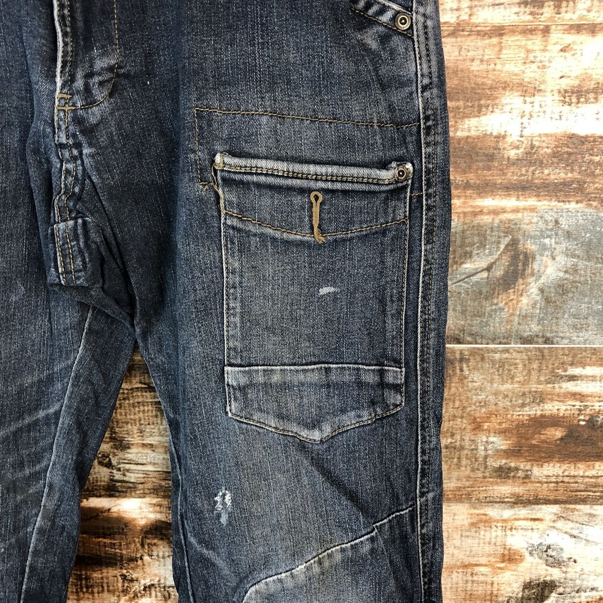 Japanese Brand Japanese Brand Blue utility worker Multipocket Pants #A2164 Size US 33 - 10 Thumbnail