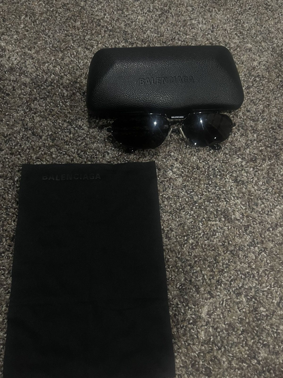 Balenciaga Balenciaga Sunglasses with case & duster (bb0245s) Size 38 - 1 Thumbnail