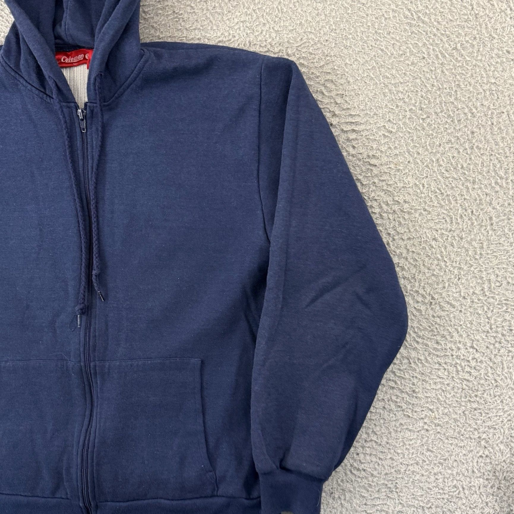 Vintage VINTAGE Coleman Hoodie Mens Medium Blue Zip Up Thermal Lined 90s Sweatshirt Size US L / EU 52-54 / 3 - 5 Thumbnail