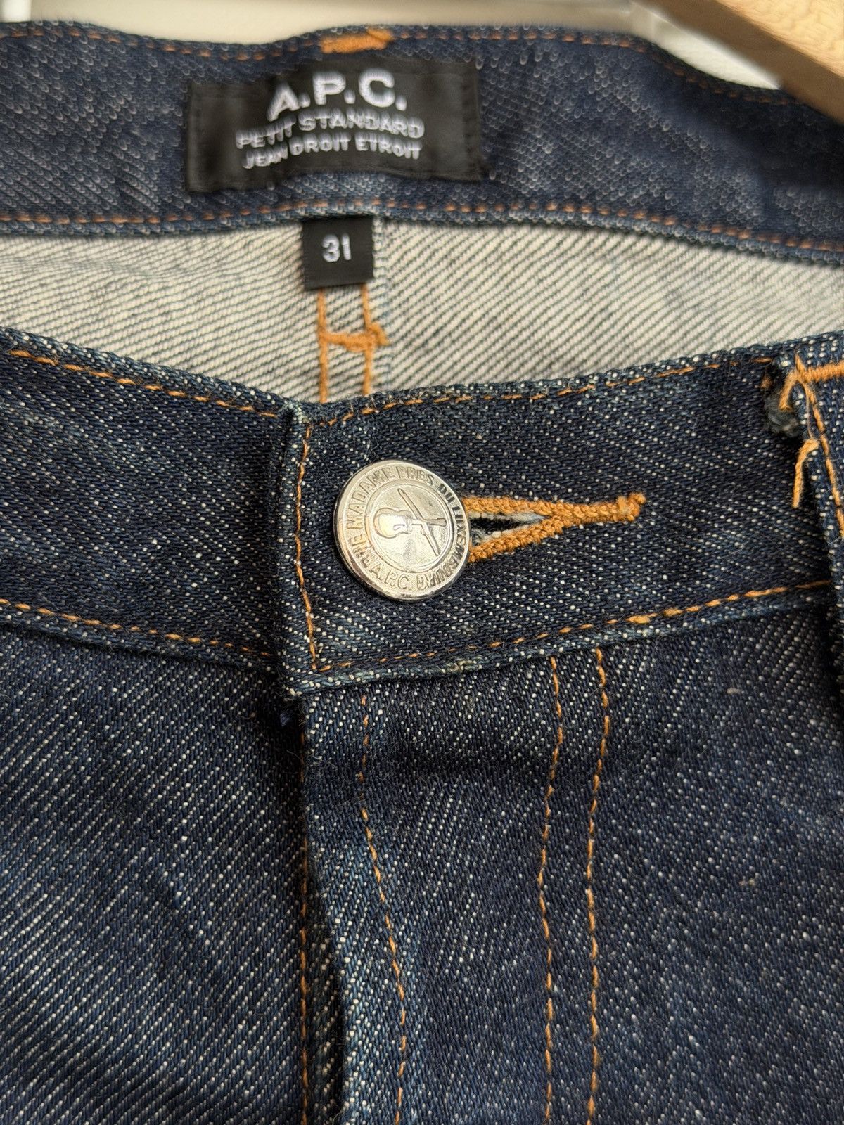 A.P.C. A.P.C. Raw Selvedge Denim Jeans Mens Size 31 Tapered Pants Size US 31 - 11 Thumbnail