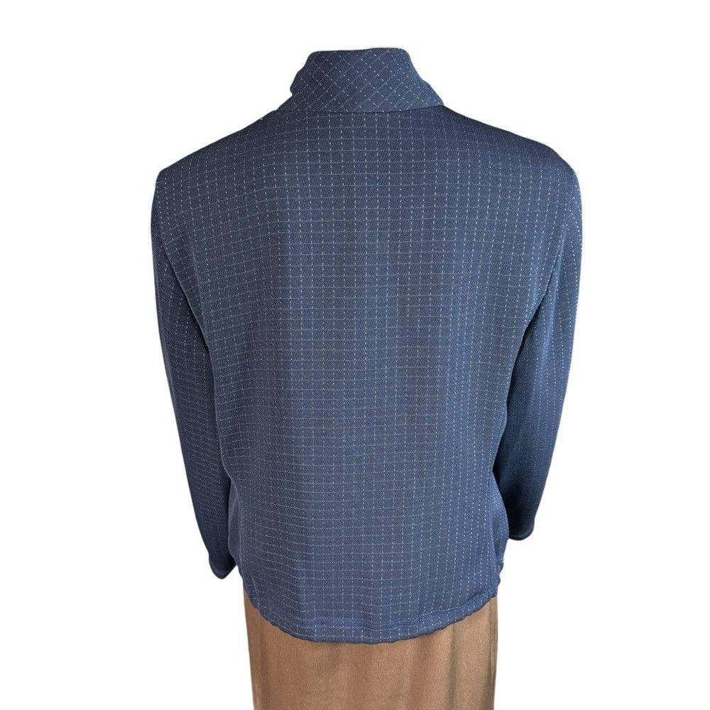 Other NWT New $168 Liz Claiborne Crepe Long Sleeve Navy Jacket Si Size XL / US 12-14 / IT 48-50 - 4 Thumbnail