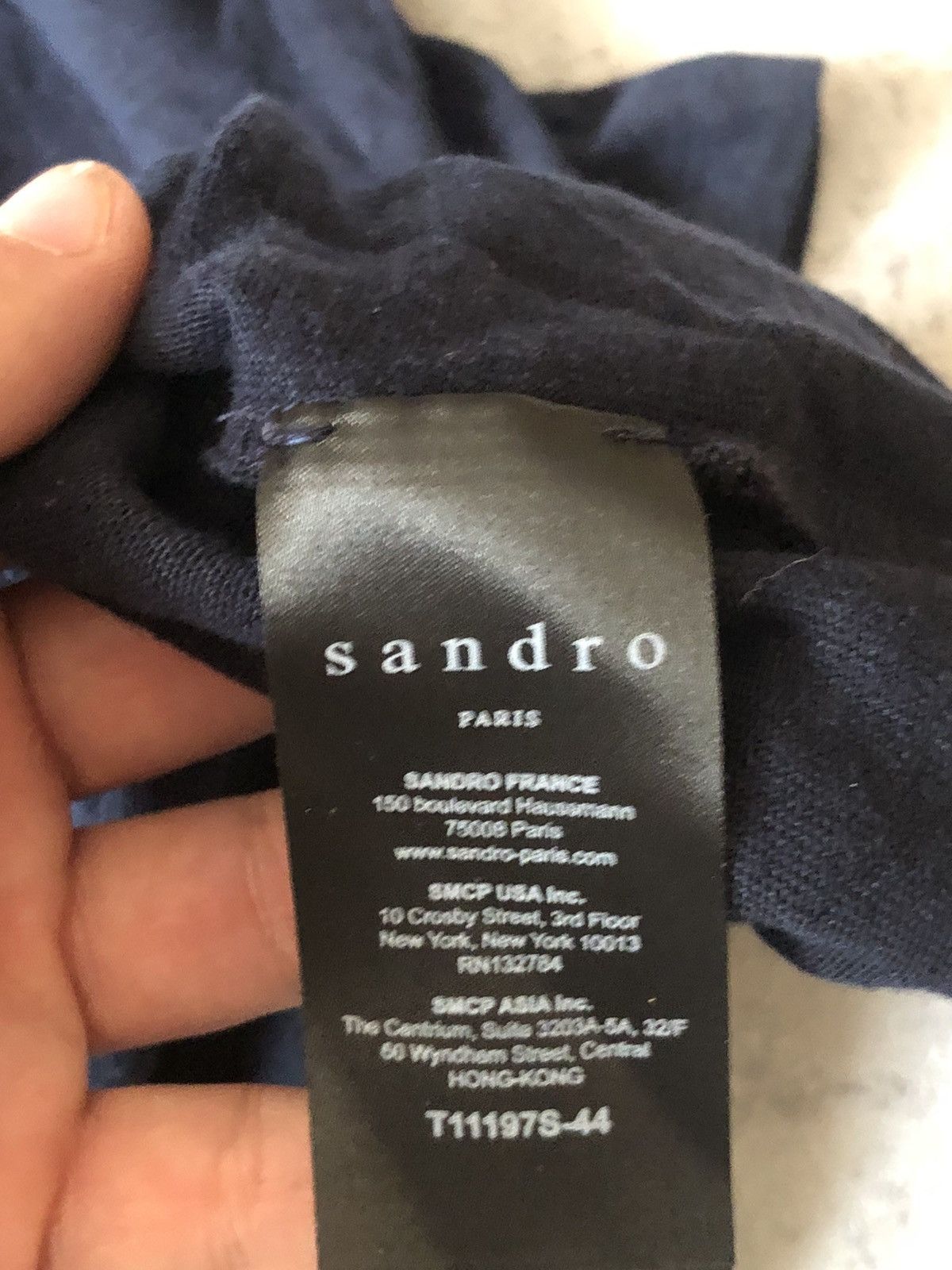 Designer × Sandro SANDRO PARIS LINEN POLO Size L / US 10 / IT 46 - 4 Thumbnail