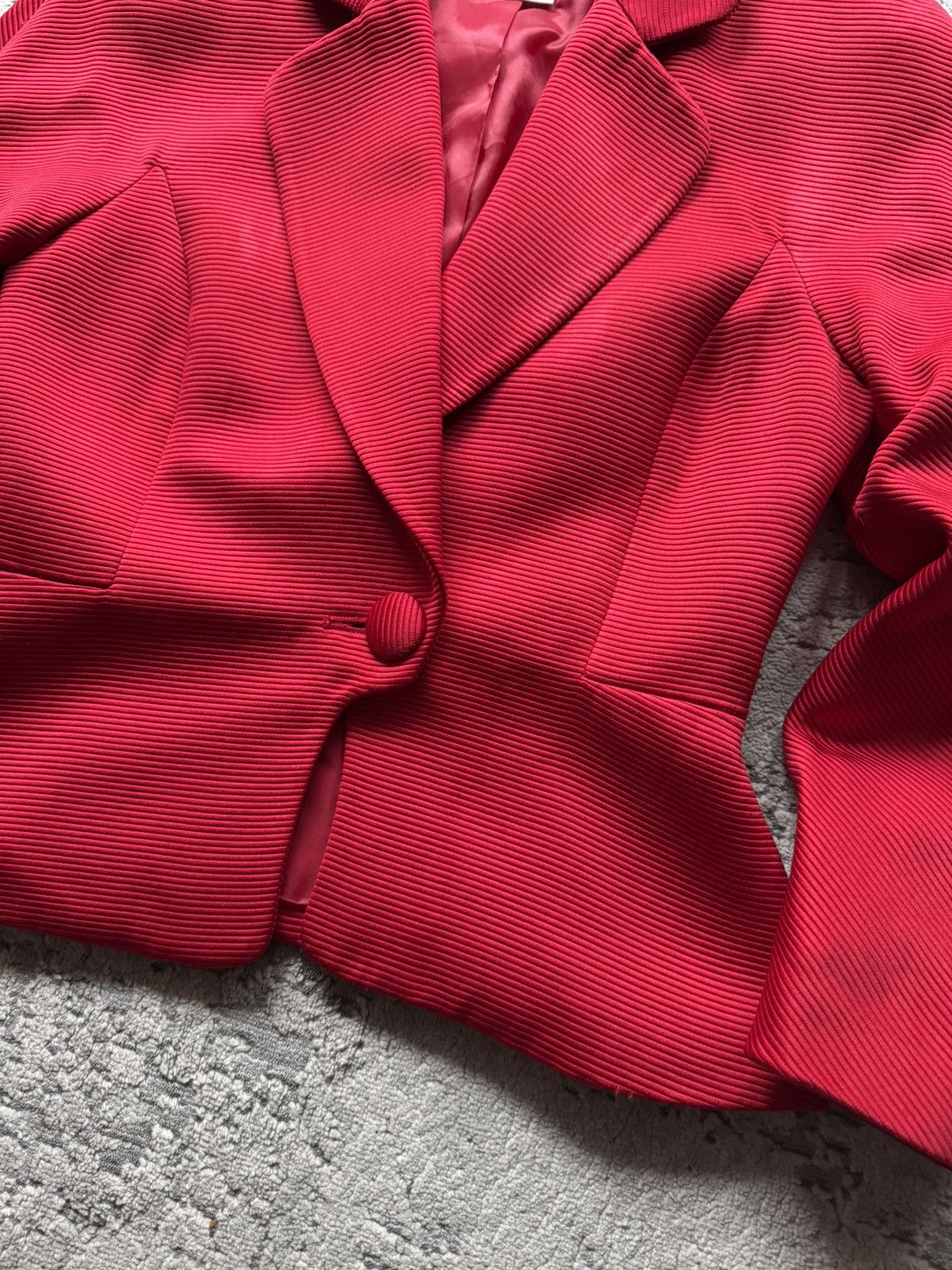 Christian Dior Monsieur Christian Dior Vintage Red Blazer Jacket Size 2 made in USA Size S / US 4 / IT 40 - 6 Thumbnail