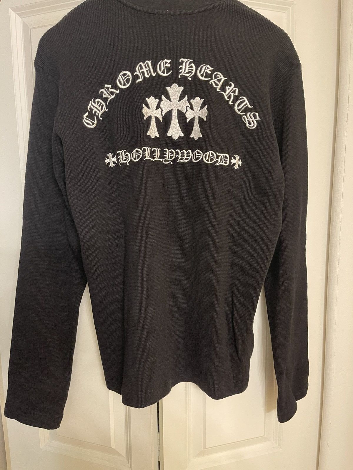 Chrome Hearts Rare Sail ON waffle thermal henley. | Grailed