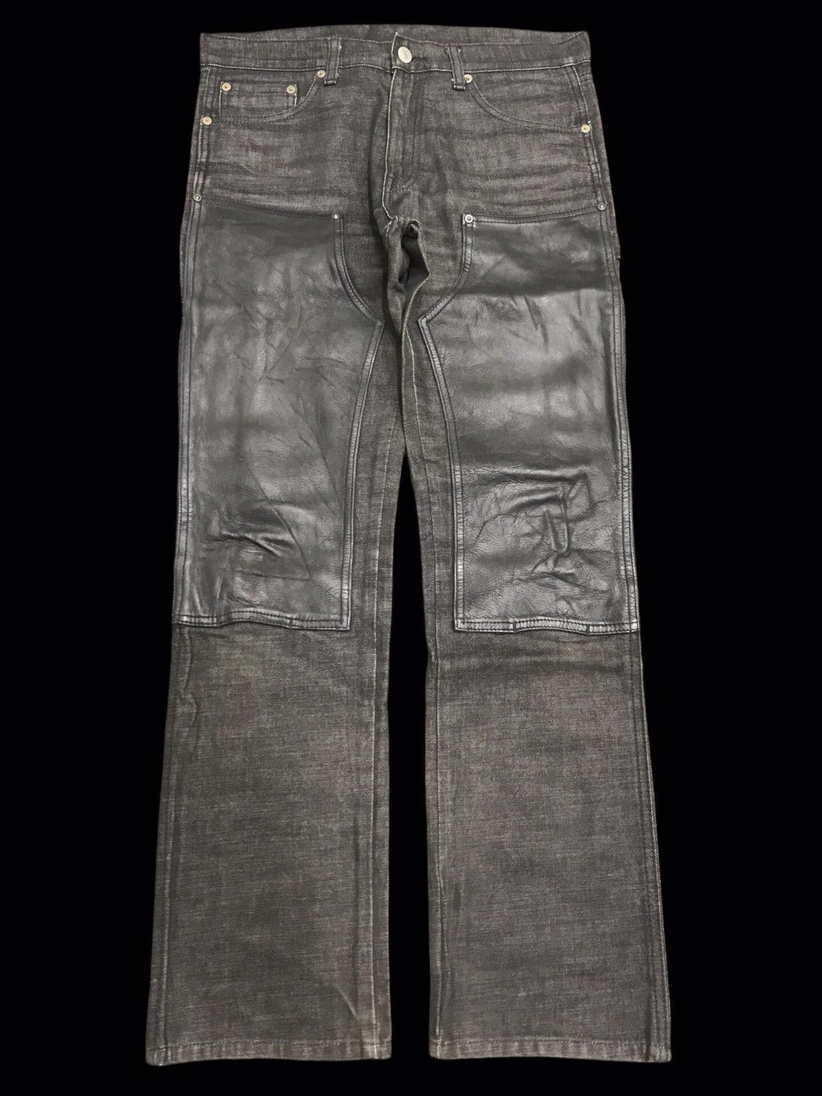 Japanese Brand Insane TOKYO JEANS 8Oz Double Knee Hybrid Biker Denim F333 Size US 32 / EU 48 - 1 Thumbnail