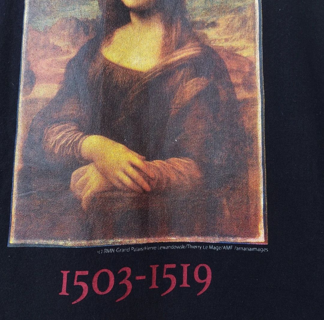 Other Time Flies Leonardo da Vinci 'Mona Lisa' Art Long Sleeve Size US XL / EU 56 / 4 - 3 Thumbnail