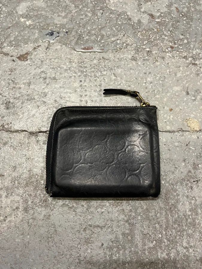 Comme des Garcons × Vintage Comme des Garçons Floral Black Leather Wallet Size ONE SIZE - 4 Thumbnail
