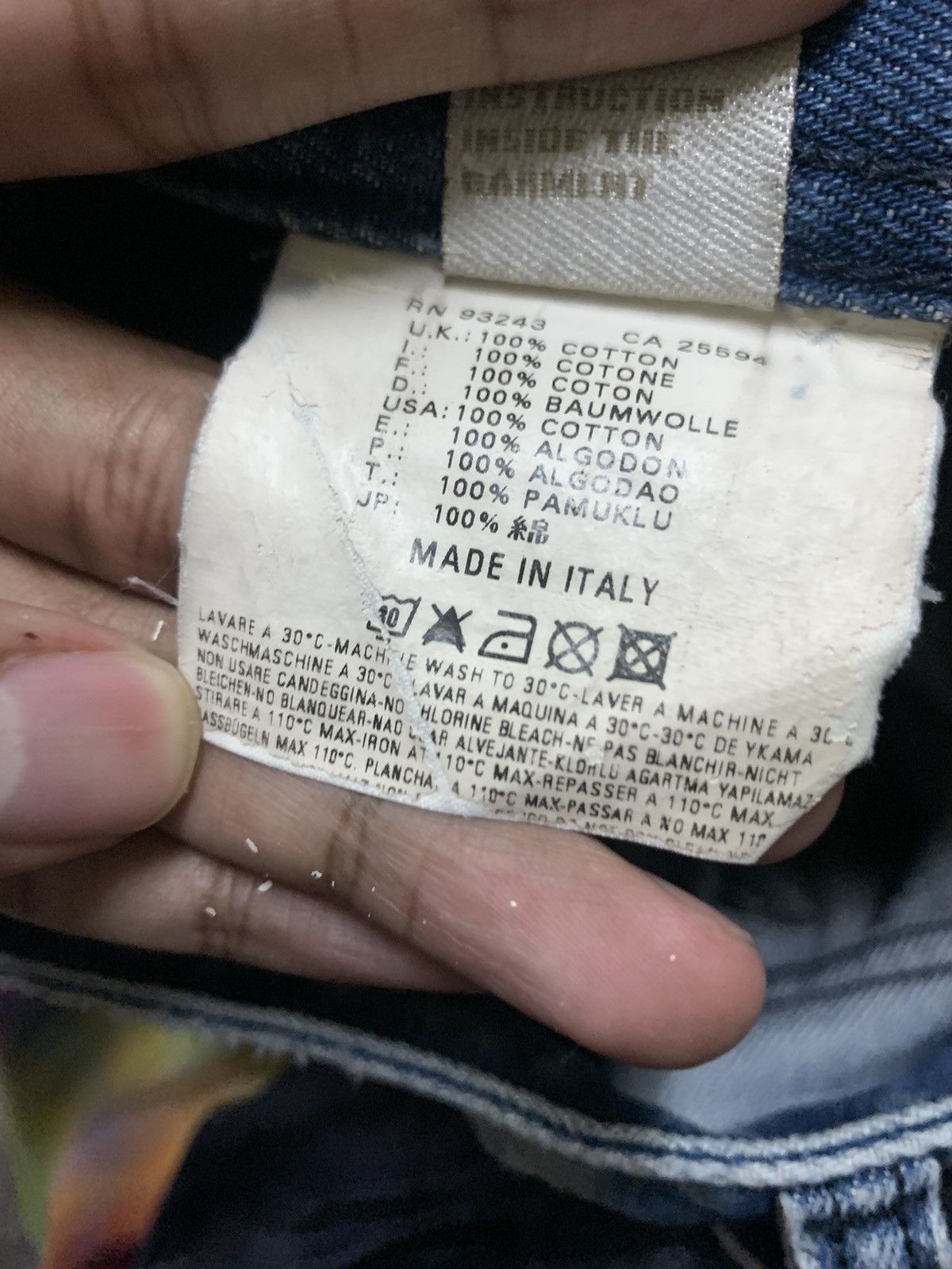 Diesel Made in Italy Punk Distressed Diesel Safado Jeans Size US 34 / EU 50 - 21 Thumbnail