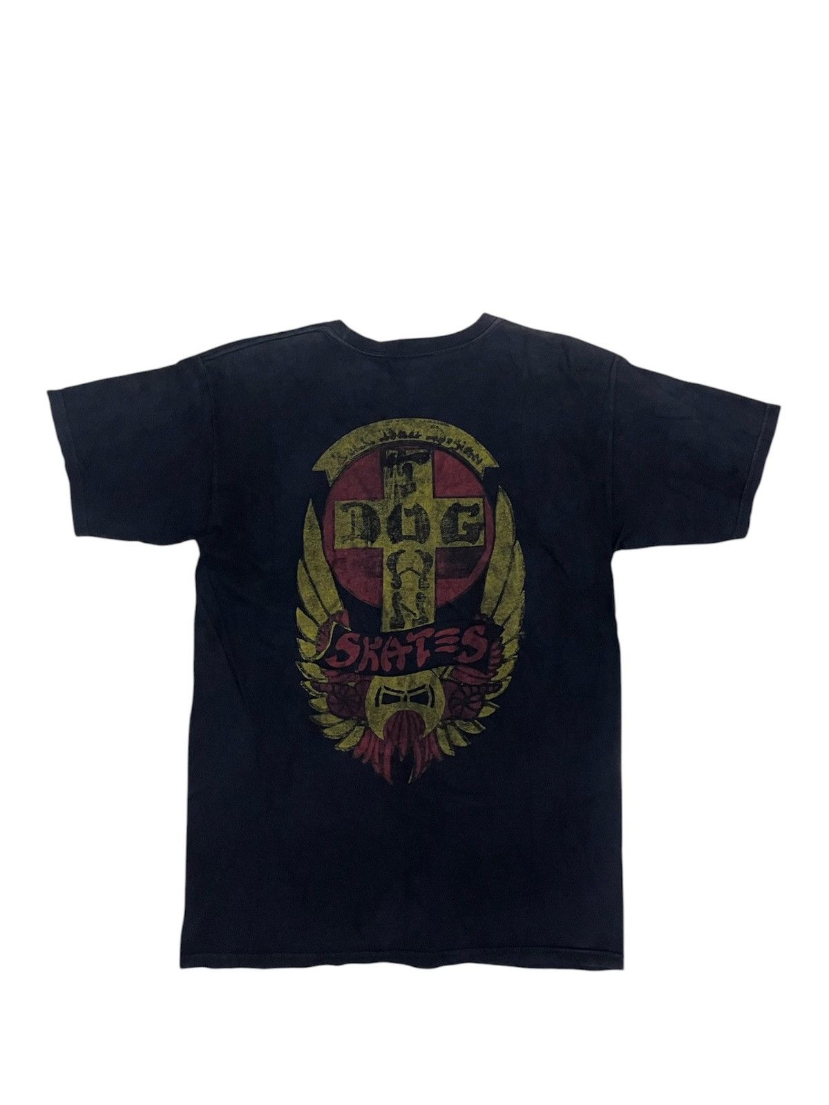Dogtown Y2K Sun Faded Dogtown Big Cross Thrashed Design Skate Tee Size US M / EU 48-50 / 2 - 1 Thumbnail