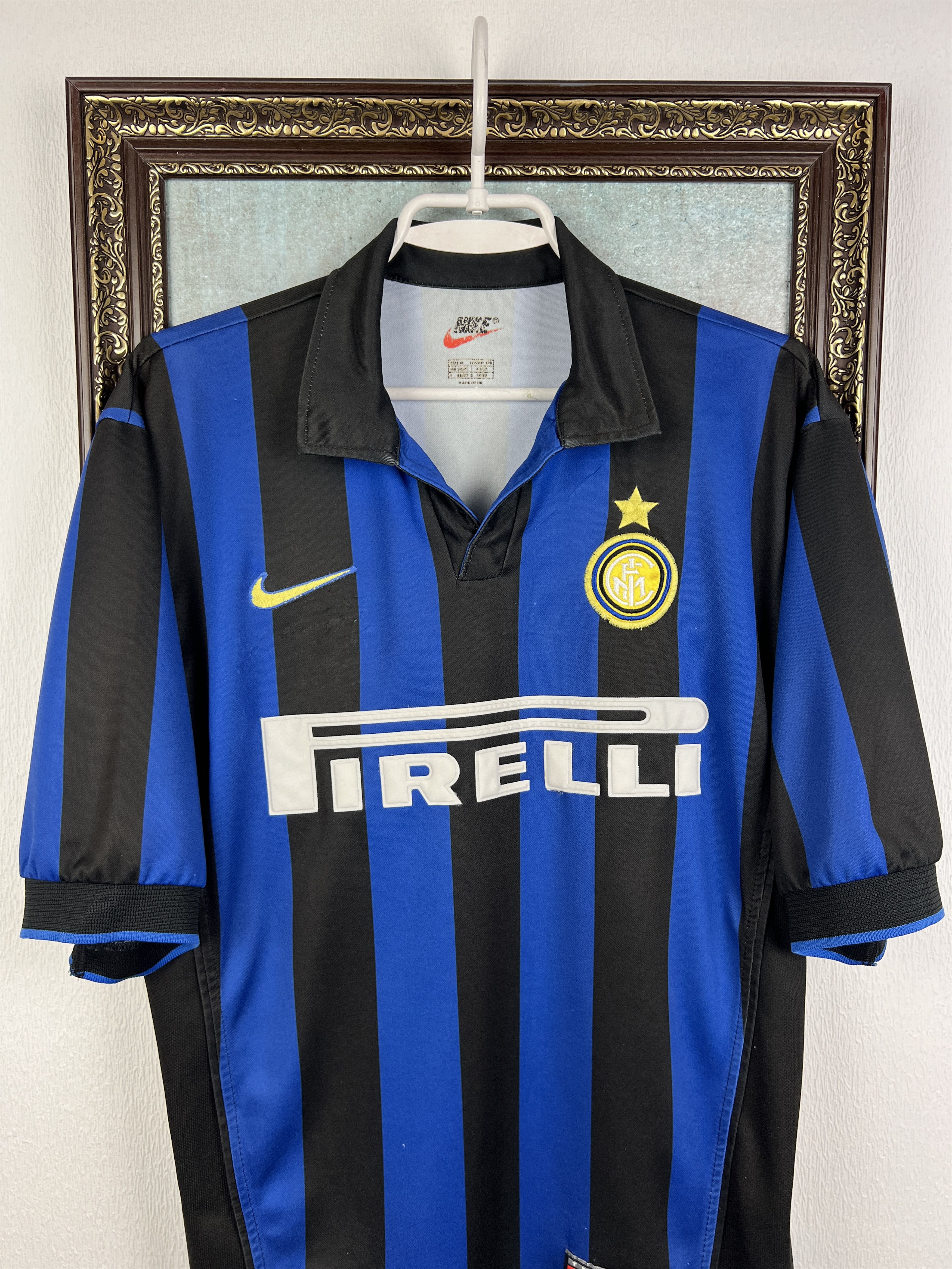 Nike Inter Milan football shirt 1998 Soccer Maglia Jersey Trikot Size US M / EU 48-50 / 2 - 2 Thumbnail