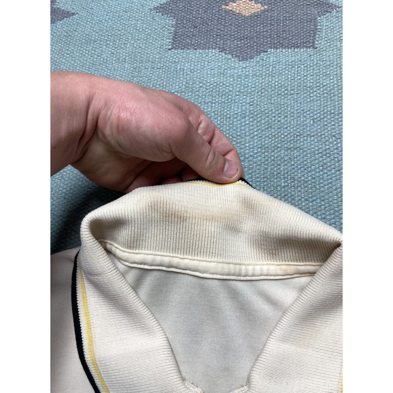 Vintage VINTAGE banlon polo shirt nylon soft distressed 1/4 zip short sleeve XL Polo Shirt Mens XL Banlon 60s 70s Size US XL / EU 56 / 4 - 7 Thumbnail