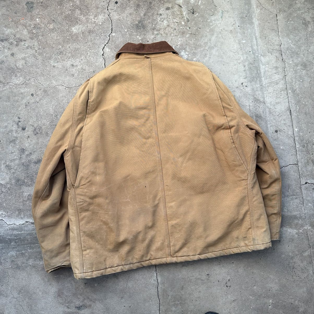Carhartt Thrashed! VTG 90’s Carhartt Arctic Faded Dirty Work Jacket Size US XXL / EU 58 / 5 - 9 Thumbnail