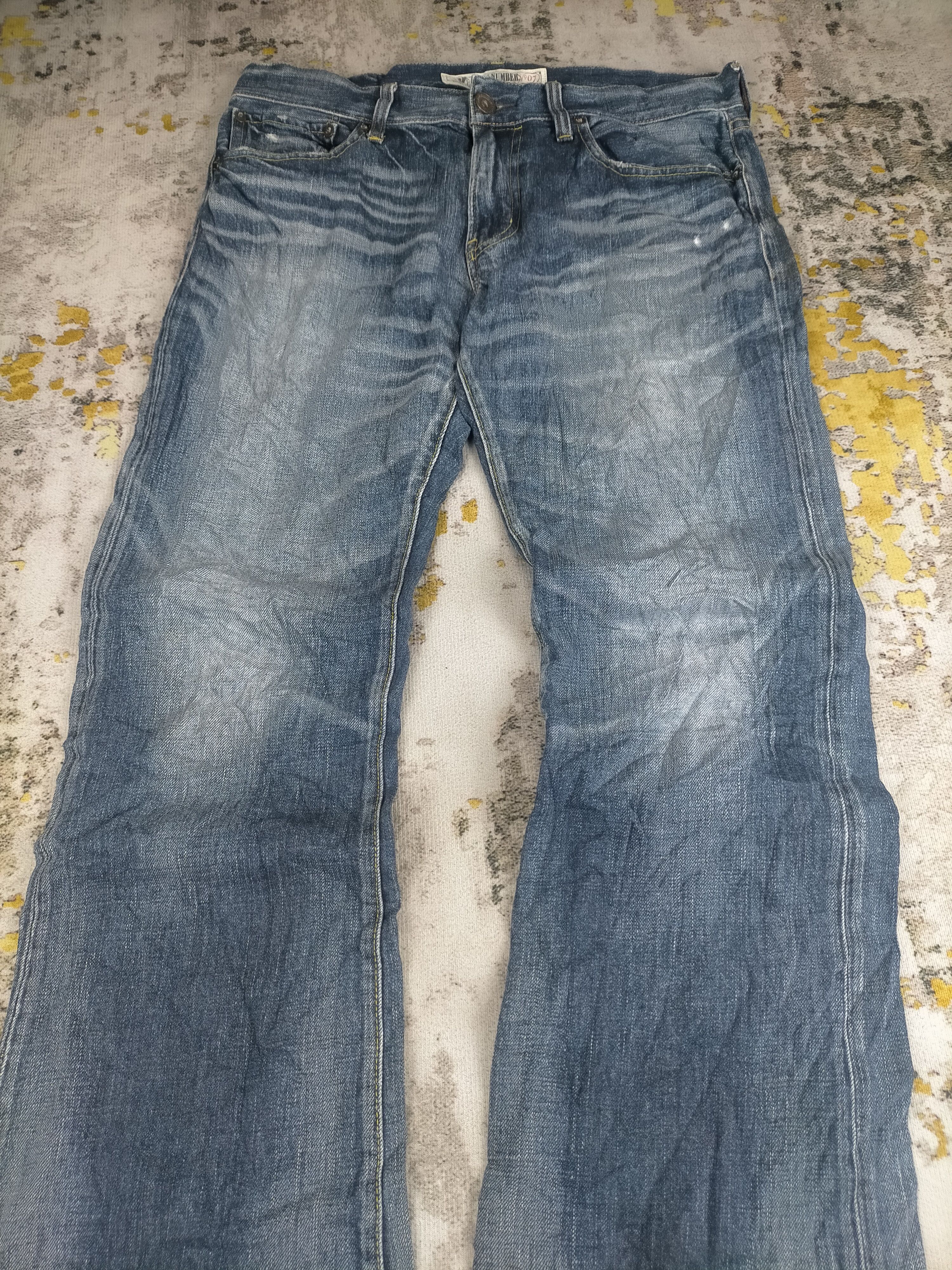 Tornado Mart 90s Flared Back Number Washed Jeans Size US 32 / EU 48 - 2 Thumbnail