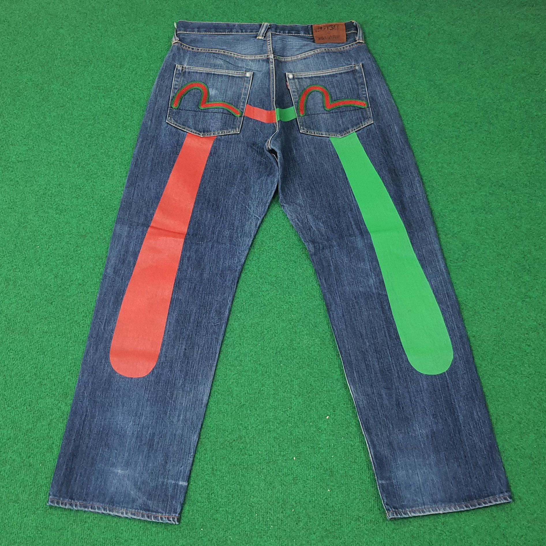Evisu Vintage Evisu Japan Embroidery Custom Daicock Jeans C258N4 Size US 33 - 1 Thumbnail