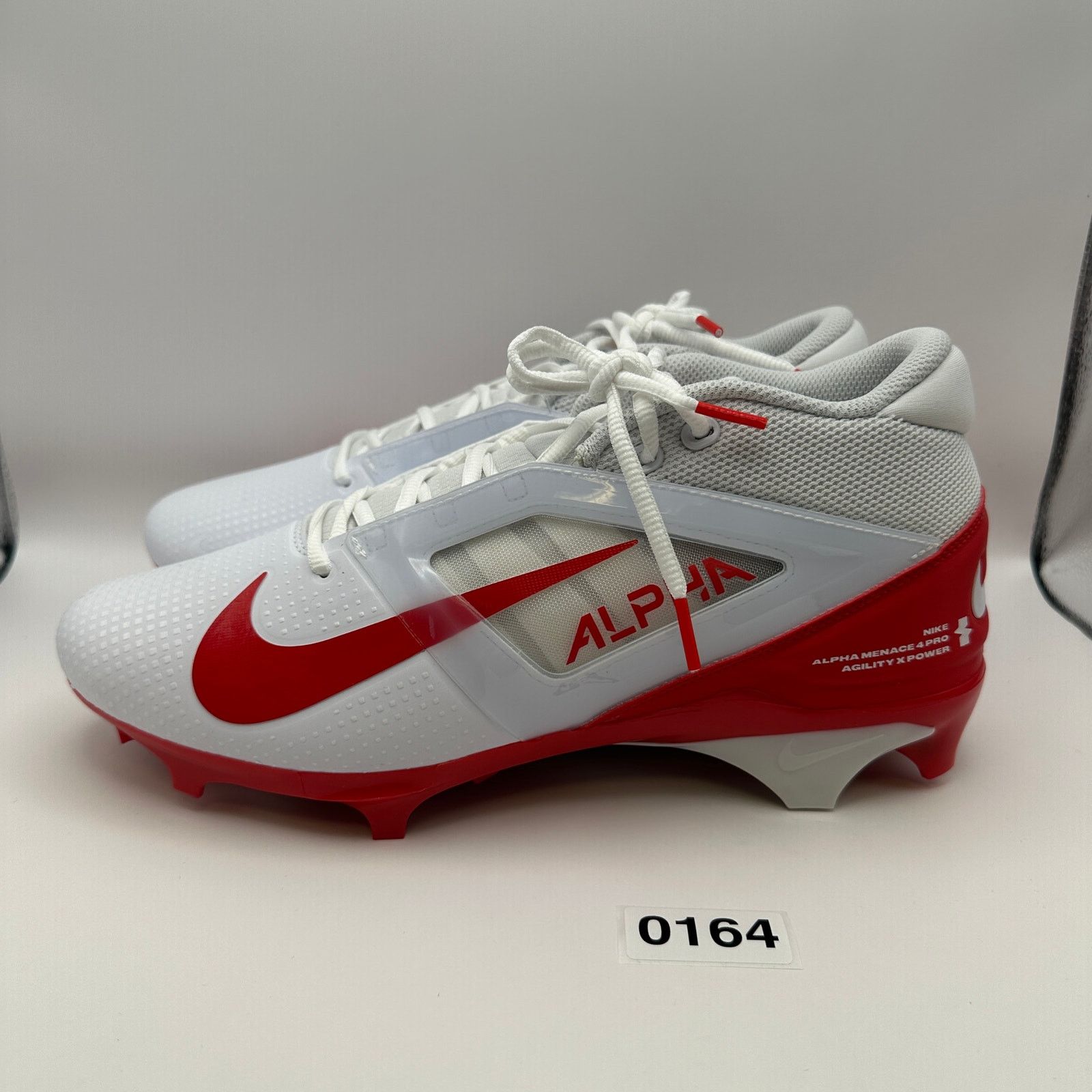 Nike NIKE Men's 10 Alpha Menace 4 PRO Red/White FD7037-102 Size US 10 / EU 43 - 5 Thumbnail