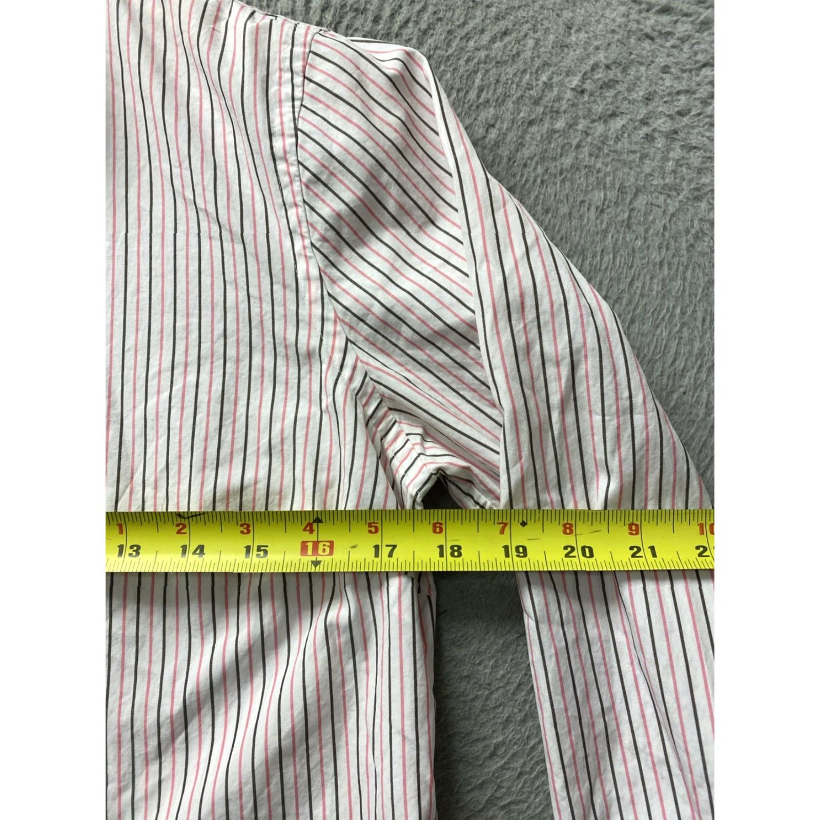 J.Crew J. Crew Button Shirt Women's 12 Multicolor Striped Long Sleeve Casual Workwear Button-Up Shirts Mens? Size XL / US 12-14 / IT 48-50 - 5 Thumbnail