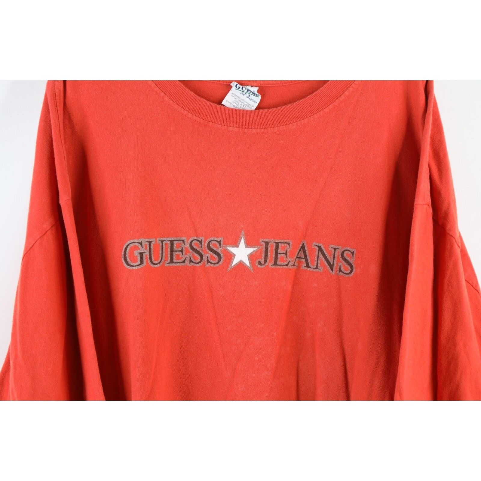 Guess Vintage 90s Guess Center Logo Short Sleeve T-Shirt Size US XXL / EU 58 / 5 - 4 Thumbnail