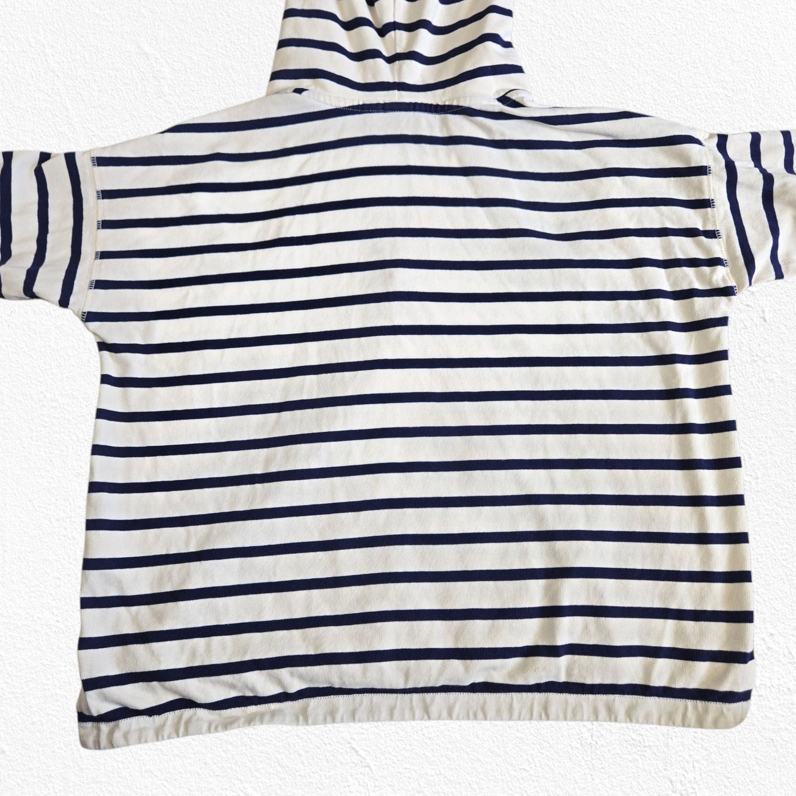 Gap GAP Navy White Striped V-Neck Hoodie Size XS Size XS / US 0-2 / IT 36-38 - 11 Thumbnail