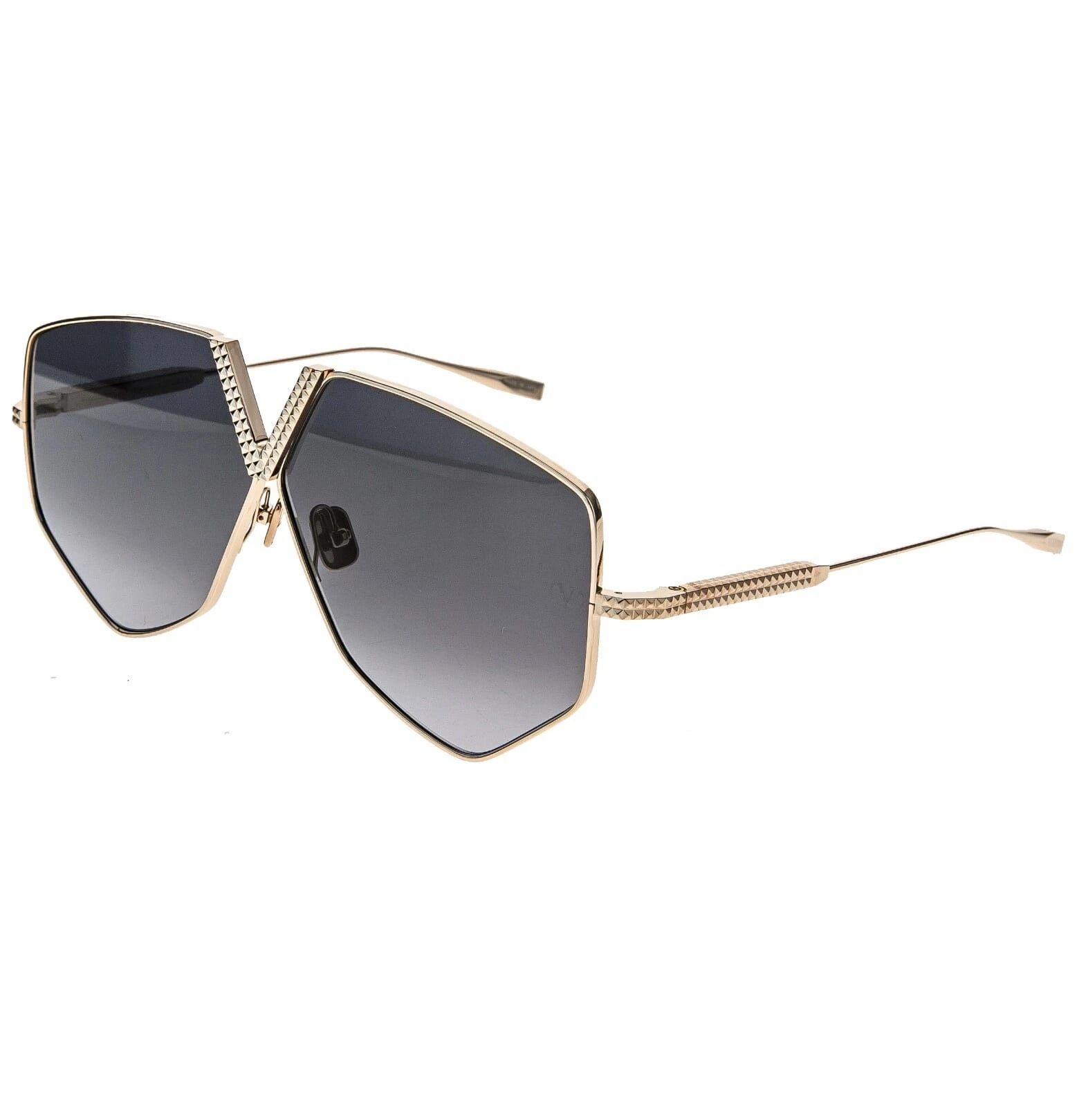 Valentino VALENTINO V HEXAGON VLS115 Gold Titanium Gray Mask VLS 115A Size ONE SIZE - 8 Thumbnail