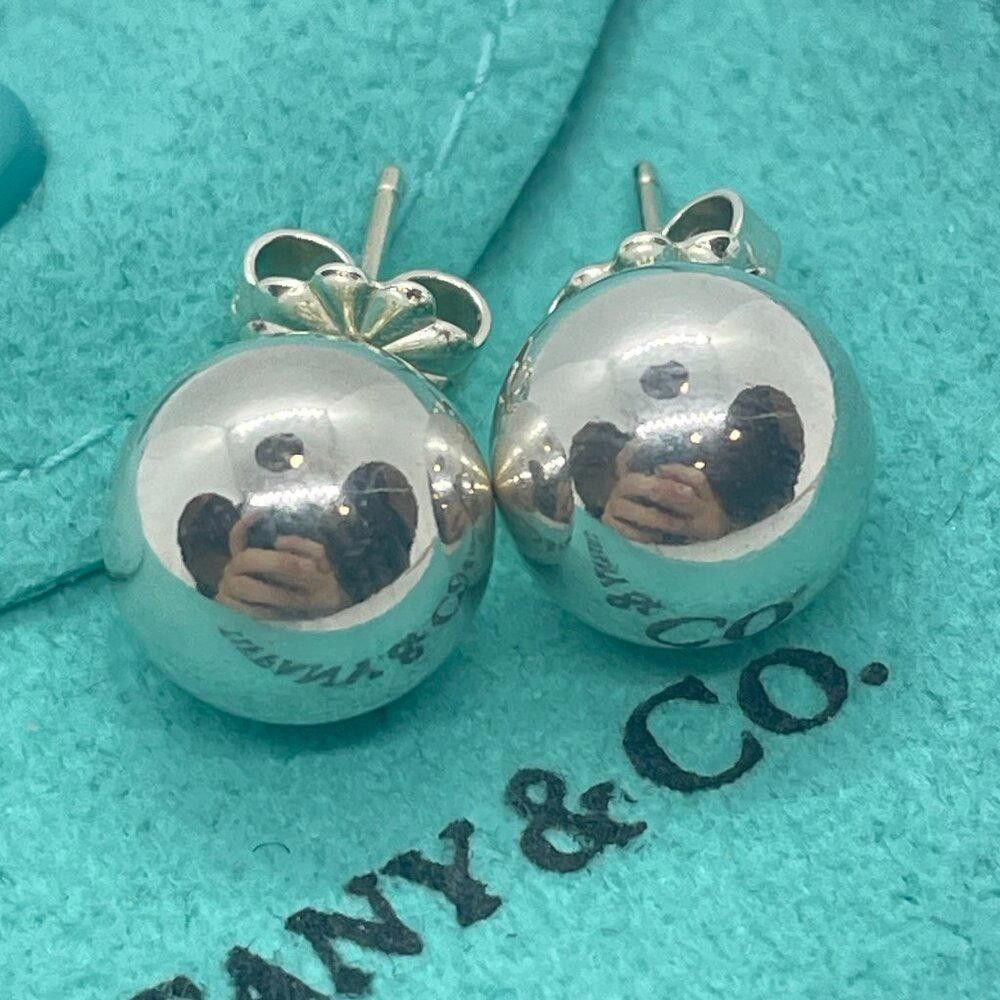 Tiffany & Co. Tiffany Sterling Silver Hardwear Bead Ball Stud Earrings Size ONE SIZE - 1 Thumbnail