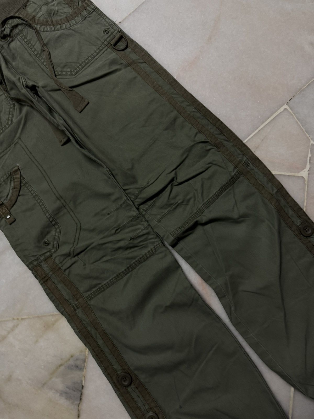 GOA GOA STYLE CARGO BONDAGE PARACHUTE GREEN BY GAP Size US 28 / EU 44 - 4 Thumbnail