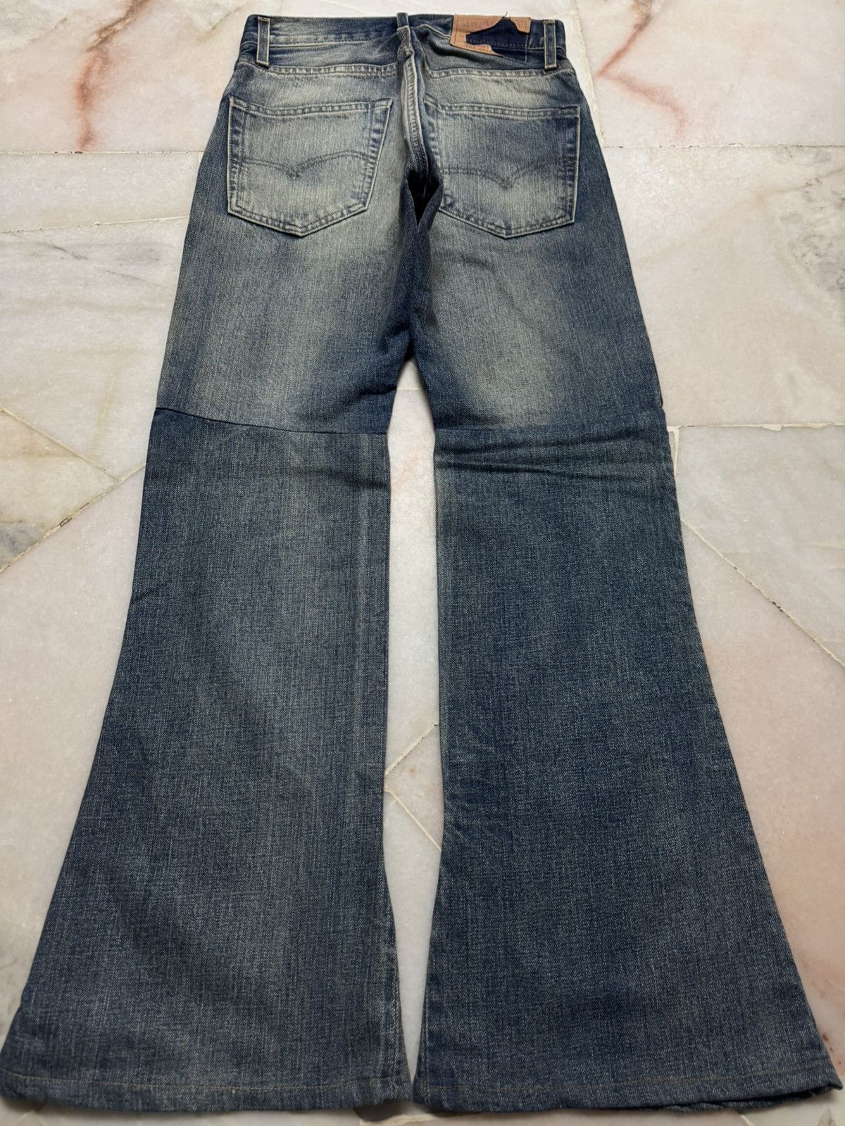 Levi's 💥RARE SELVEDGE💥LEVI'S ( LVC ) 505 BELL BOTTOM BIG E MUDWASH Size US 26 / EU 42 - 17 Thumbnail