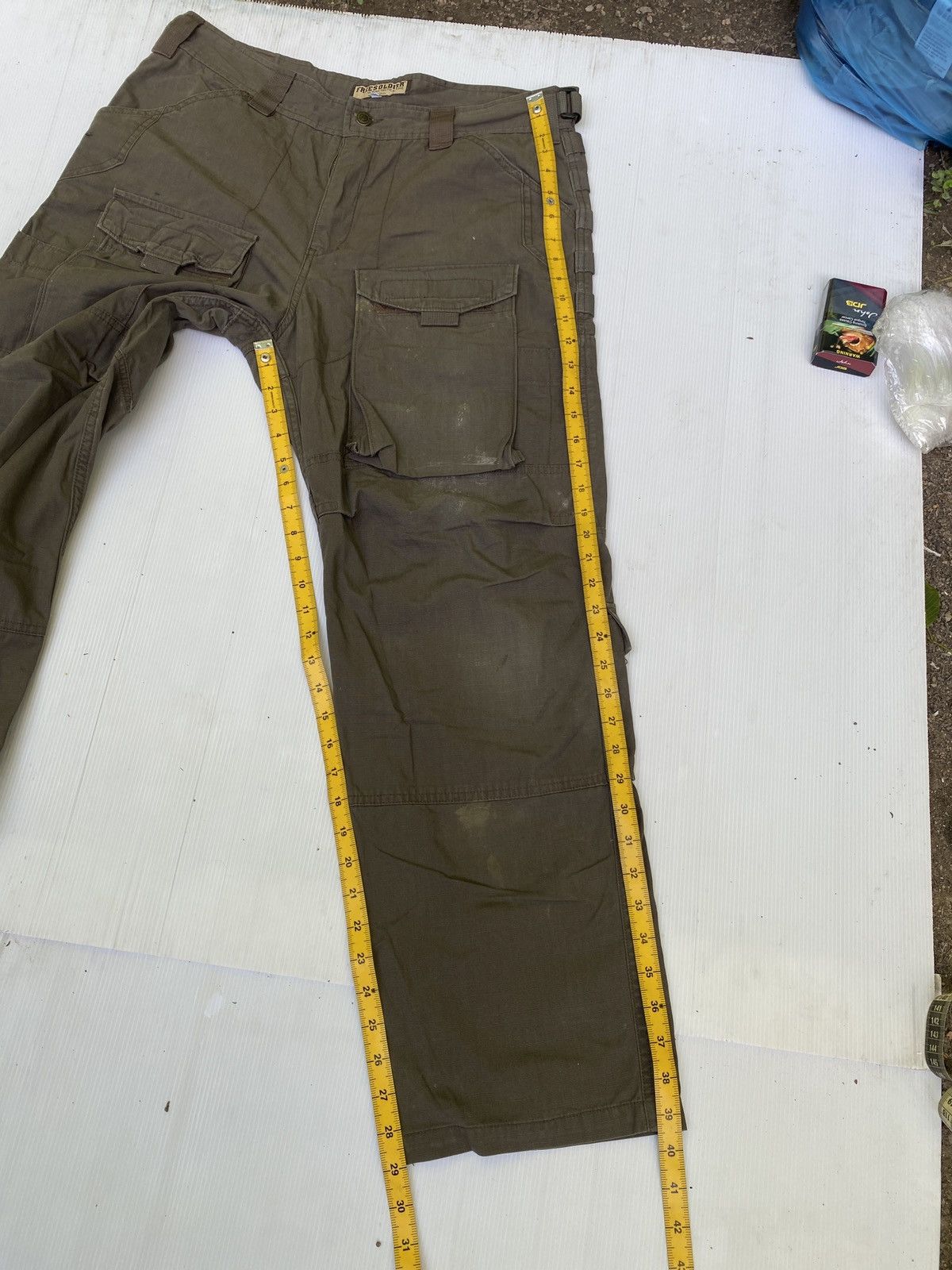 If Six Was Nine × Japanese Brand × Vintage Vintage Free soldier multi pocket cargo pants Size US 36 / EU 52 - 12 Thumbnail