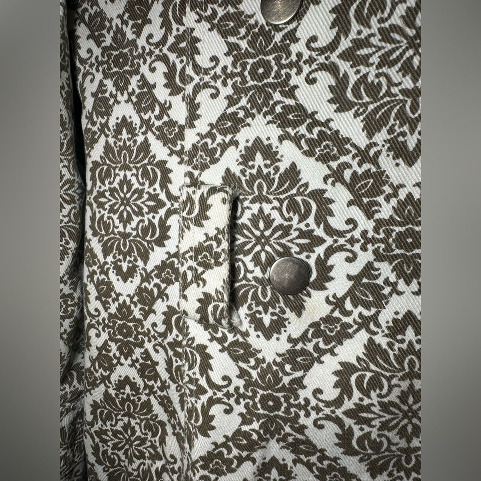 Urban Outfitters Urban Outfitters Wallpaper Coat- Vintage- Damask- Fur Sz XS Size XS / US 0-2 / IT 36-38 - 5 Thumbnail