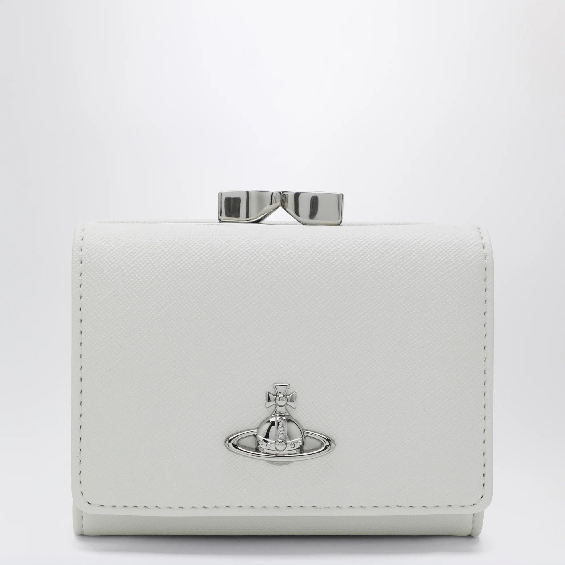 Vivienne Westwood o1d2blof0526 Size: OS / Leather Trifold Wallet in White Size ONE SIZE - 1 Thumbnail