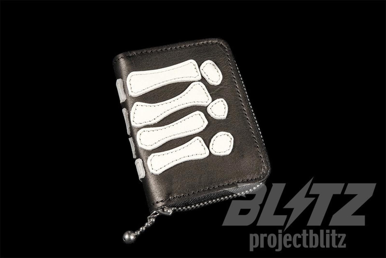 Kapital KAPITAL THUMBS UP BONE HAND ZIP LEATHER WALLET BLACK Size ONE SIZE - 3 Thumbnail