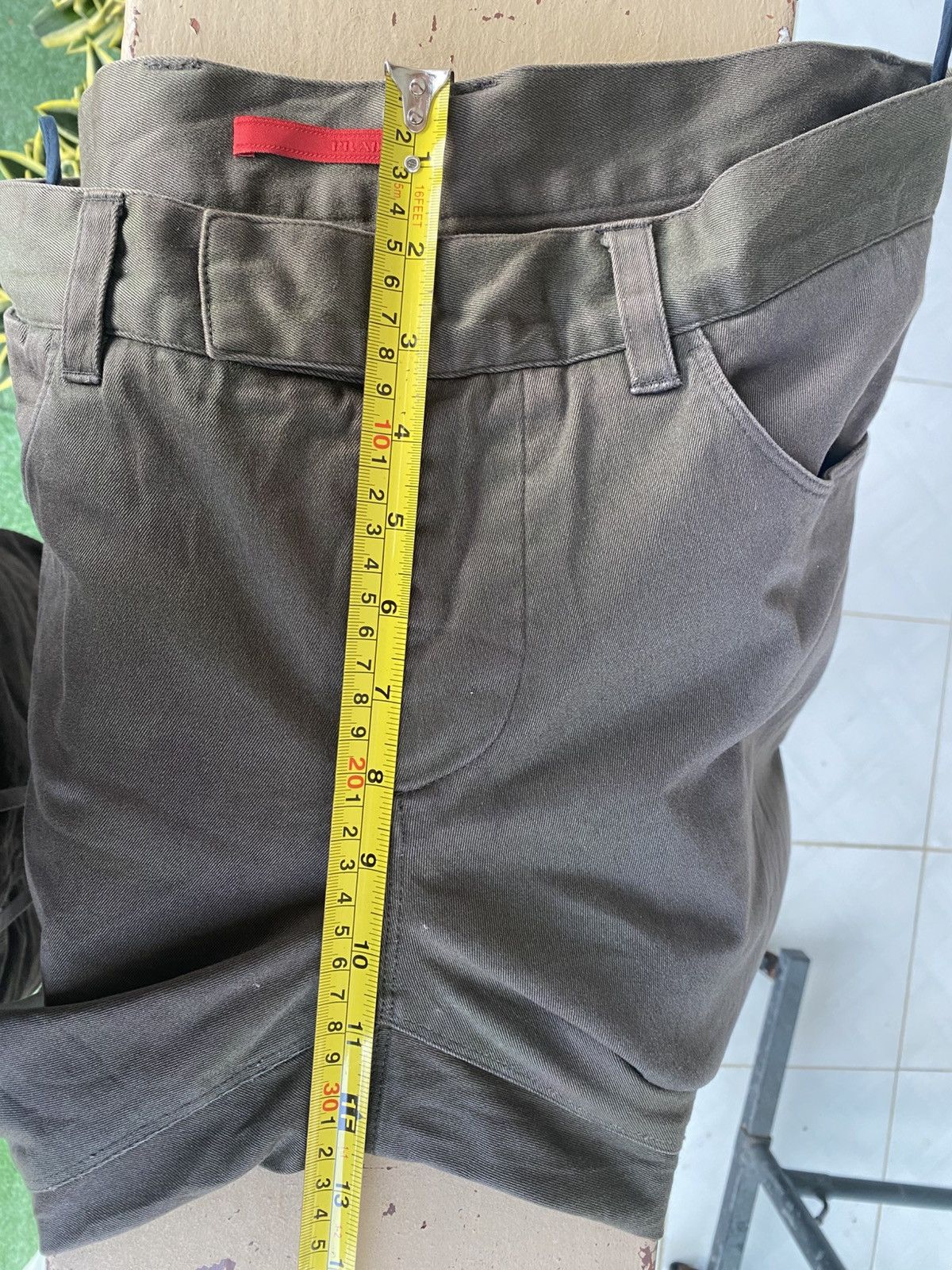 Prada Prada Olive Dirty Pattern Chino Pant Size US 33 - 12 Thumbnail