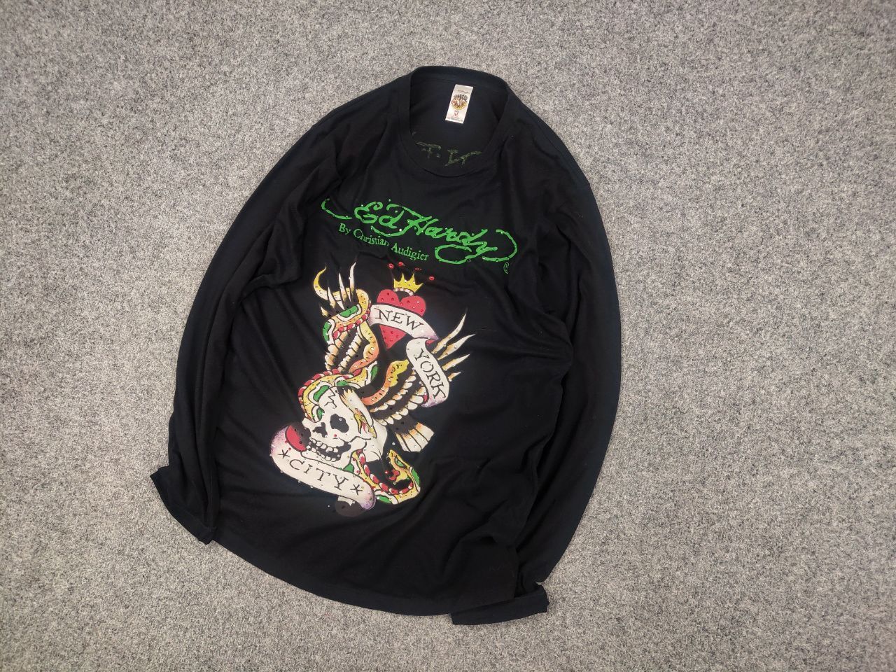 Ed Hardy Vintage Ed Hardy by Christian Audigier Y2K Logo Long Sleeve Size US M / EU 48-50 / 2 - 3 Thumbnail