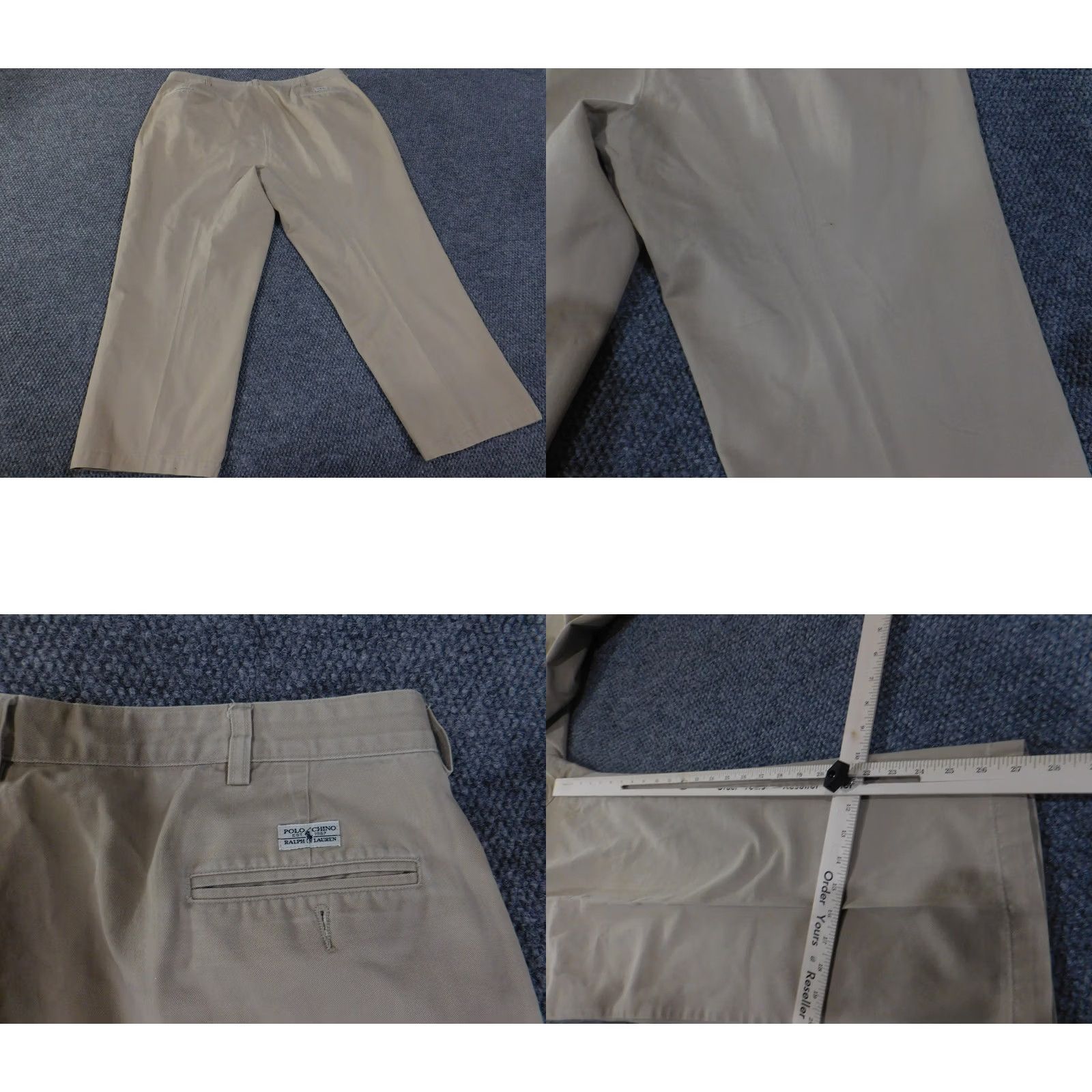 Polo Ralph Lauren Polo Ralph Lauren Pants Mens 42x27 Beige Straight Fit Chino Classic Casual Size US XL / EU 56 / 4 - 8 Thumbnail